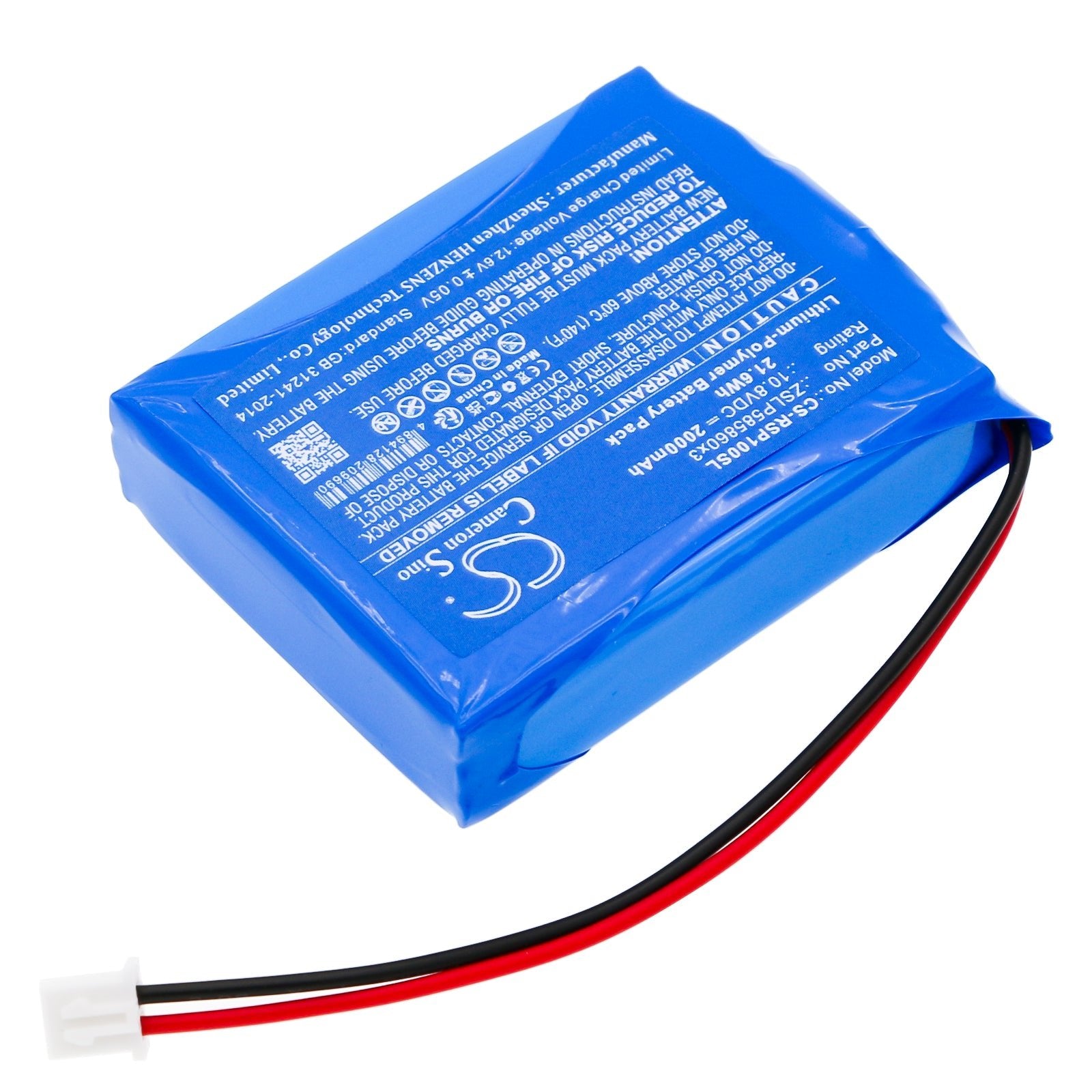 Li-Polymer, Cash Register Battery fits Ratiotec Rapidcount Compact, 10.8V, 2000mAh Cash Register Cameron Sino Technology Limited