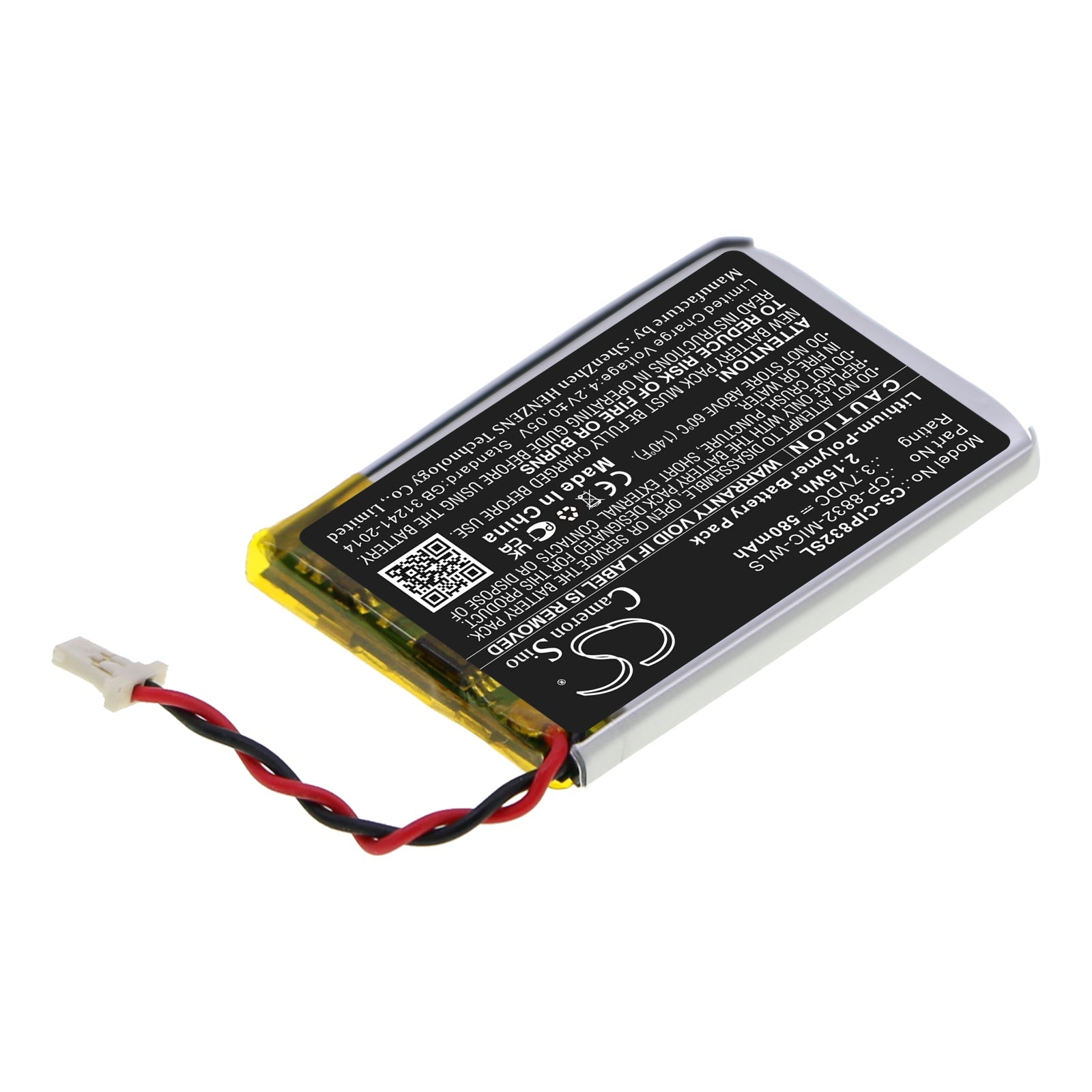 Li-Polymer, Communication & Conferencing Battery fits Cisco Cp-8832 Wireless Expansion Mic, 3.7V, 580mAh Communication & Conferencing Cameron Sino Technology Limited