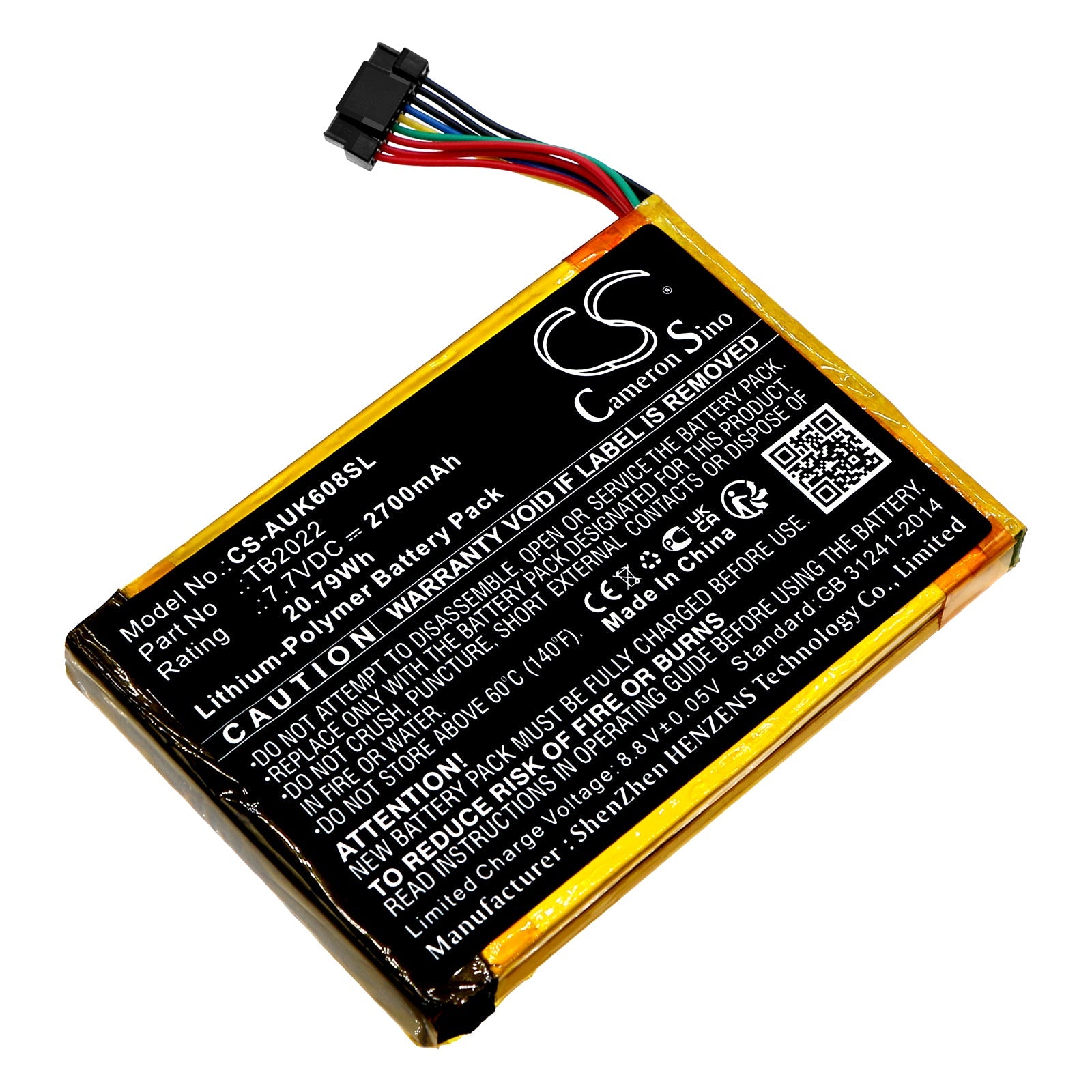 Li-Polymer, Diagnostic Scanner Battery fits Autel Maxibas Bt608, 7.7V, 2700mAh Diagnostic Scanner Cameron Sino Technology Limited