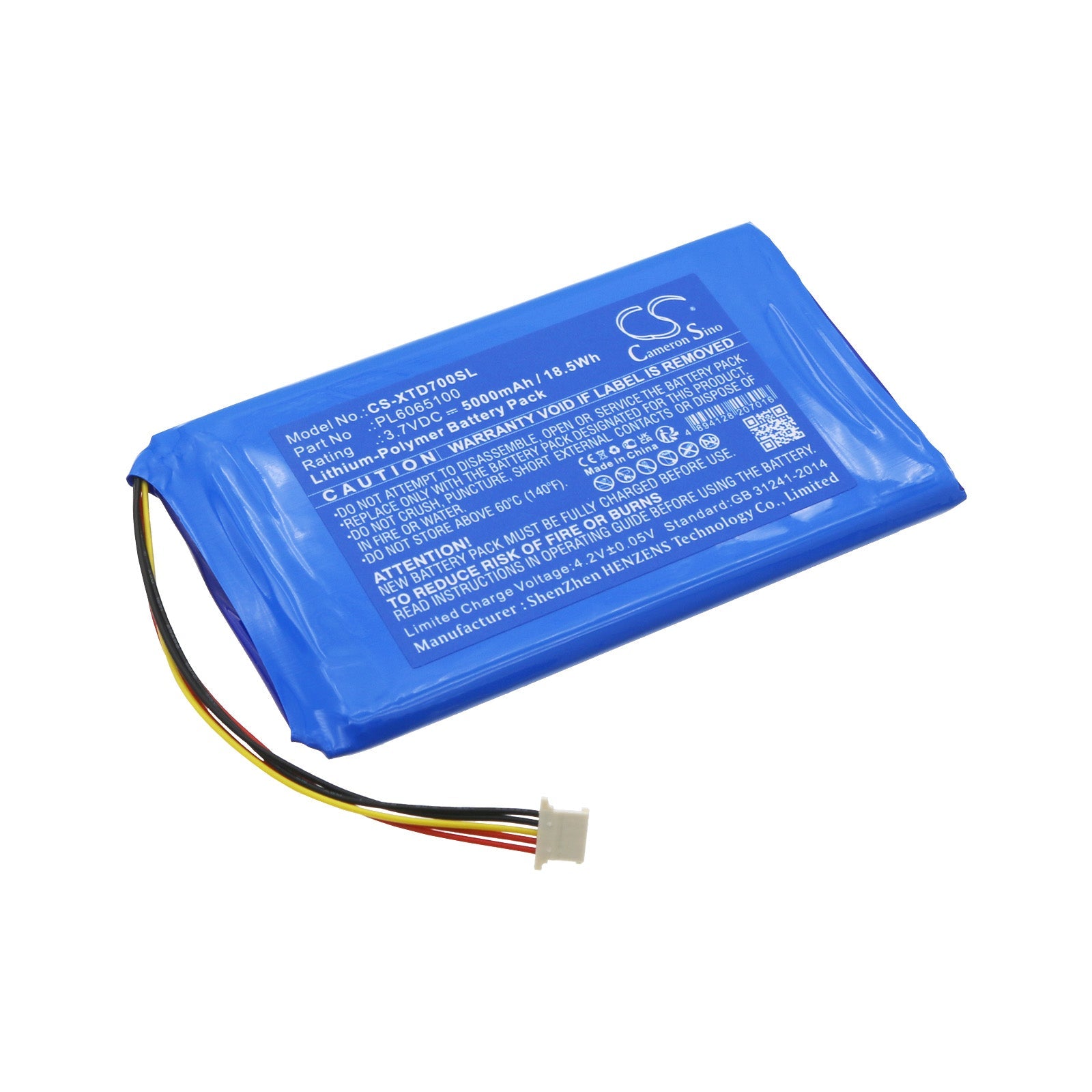 Li-Polymer, Diagnostic Scanner Battery fits Xtool Autopropad Basic Key Programme, D7 Bt, 3.7V, 5000mAh Diagnostic Scanner Cameron Sino Technology Limited