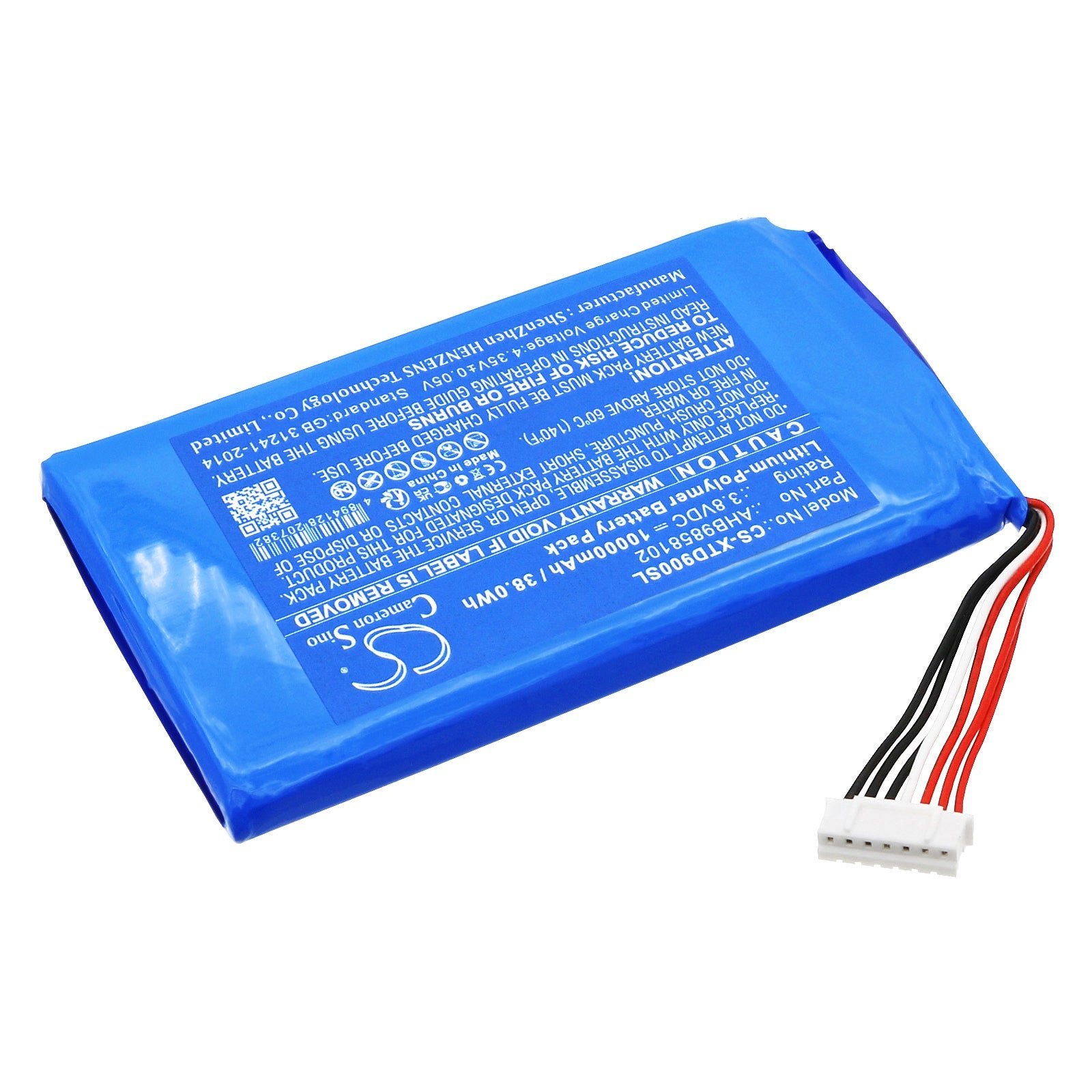 Li-Polymer, Diagnostic Scanner Battery fits Xtool Autopropad G2 Turbo G2t Key Pr, D9, 3.8V, 10000mAh Diagnostic Scanner Cameron Sino Technology Limited