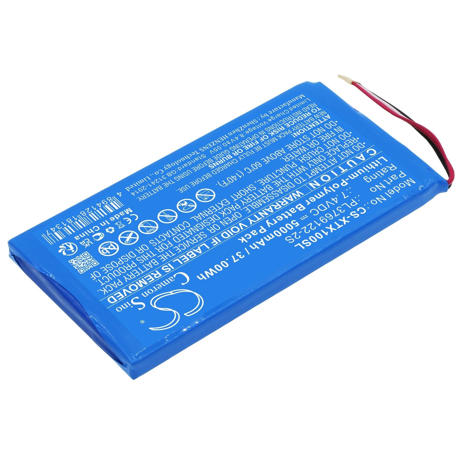 Li-Polymer, Diagnostic Scanner Battery fits Xtool X100 Pad 2, X100 Pad 2 Pro, 7.4V, 5000mAh Diagnostic Scanner Cameron Sino Technology Limited