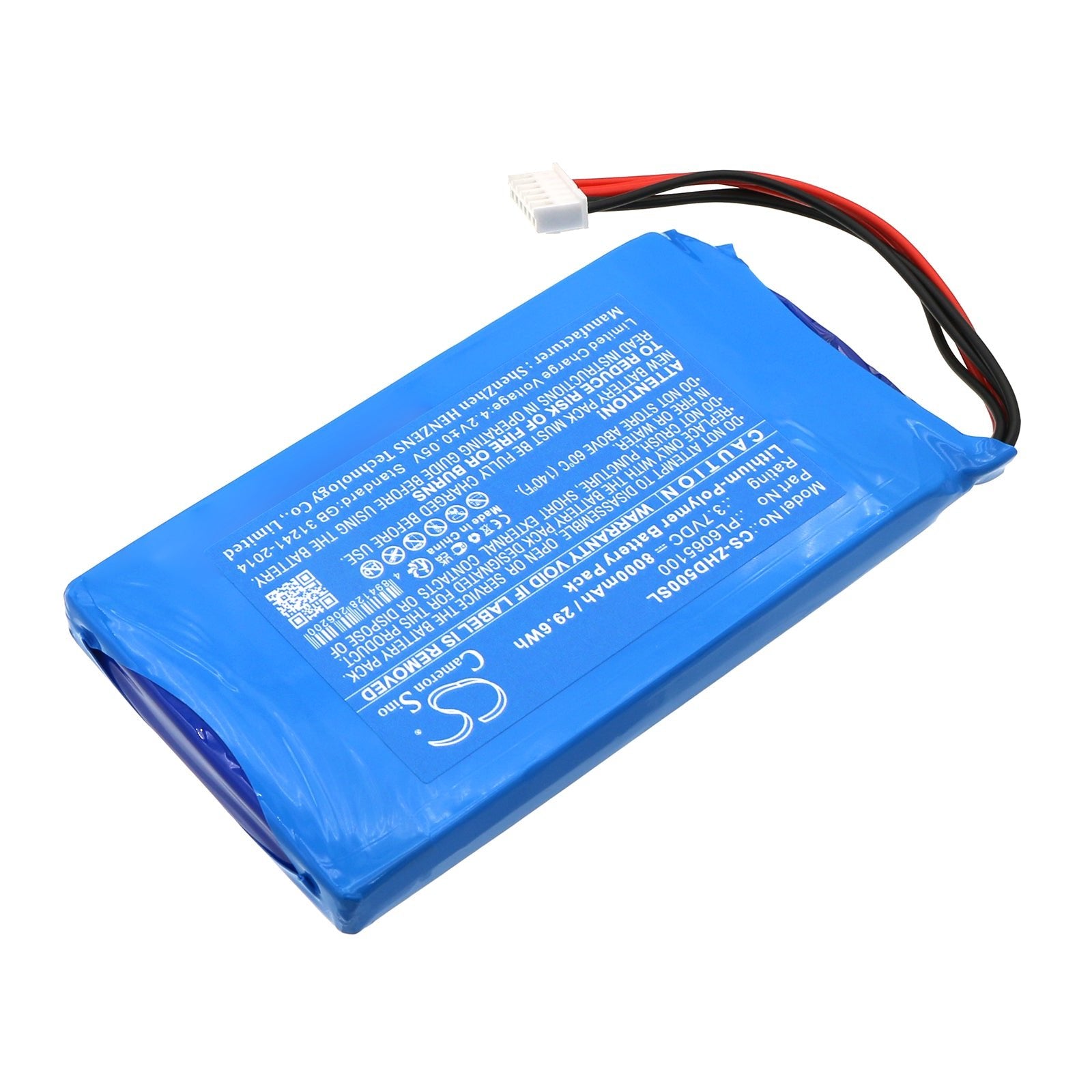 Li-Polymer, Diagnostic Scanner Battery fits Zenith Z5 Diagnostic Scan Tools, 3.7V, 8000mAh Diagnostic Scanner Cameron Sino Technology Limited