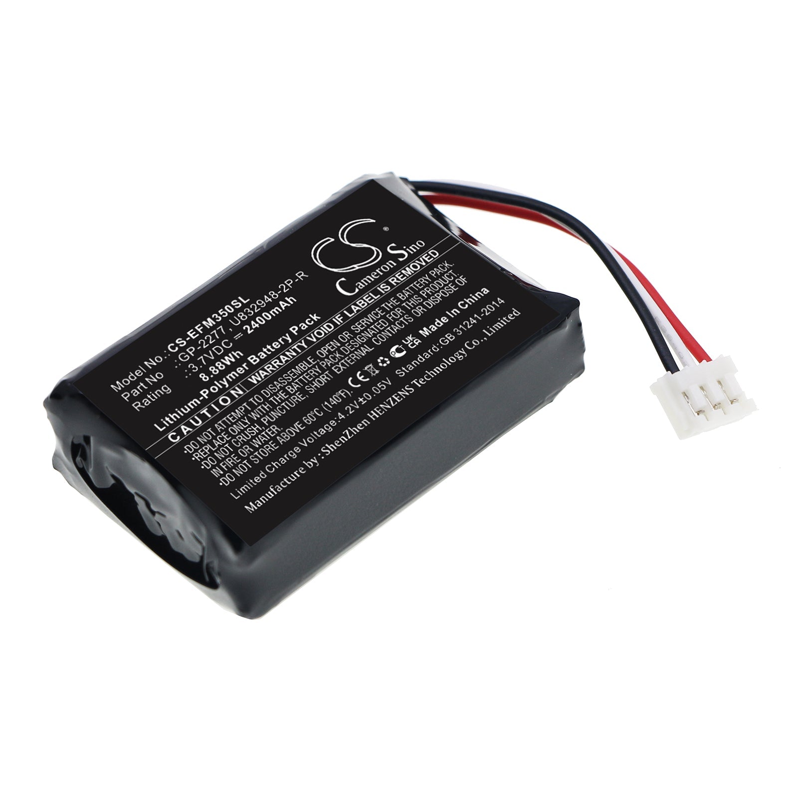 Li-Polymer, Equipment, Survey, Test Battery fits Exfo Ppm-350d, Ppm-350d Pon Power Meter, 3.7V, 2400mAh Equipment, Survey, Test Cameron Sino Technology Limited