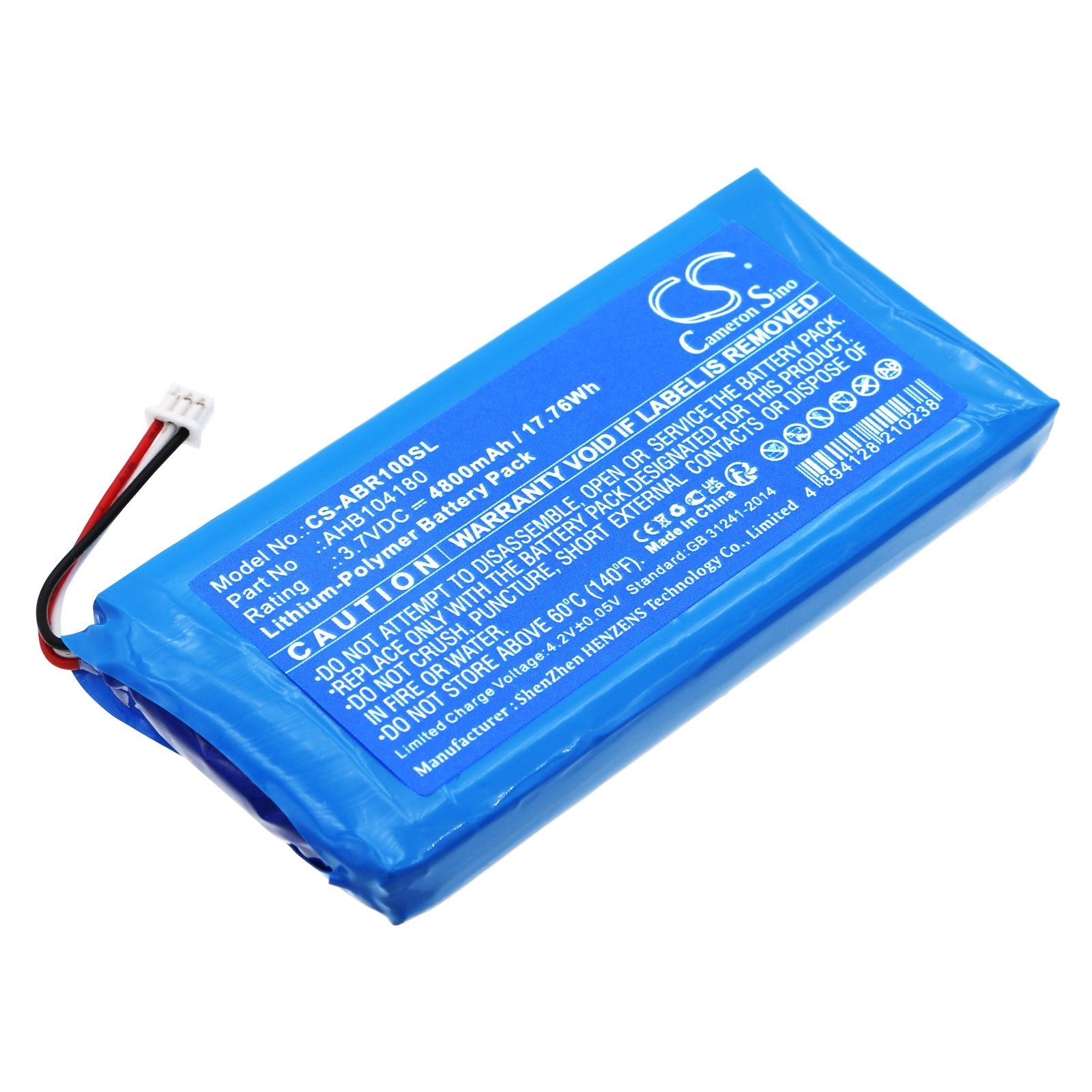 Li-Polymer, Game Console Battery fits Anbernic Rg Cube, Rg Cube Retro, 3.7V, 4800mAh Game Console Cameron Sino Technology Limited