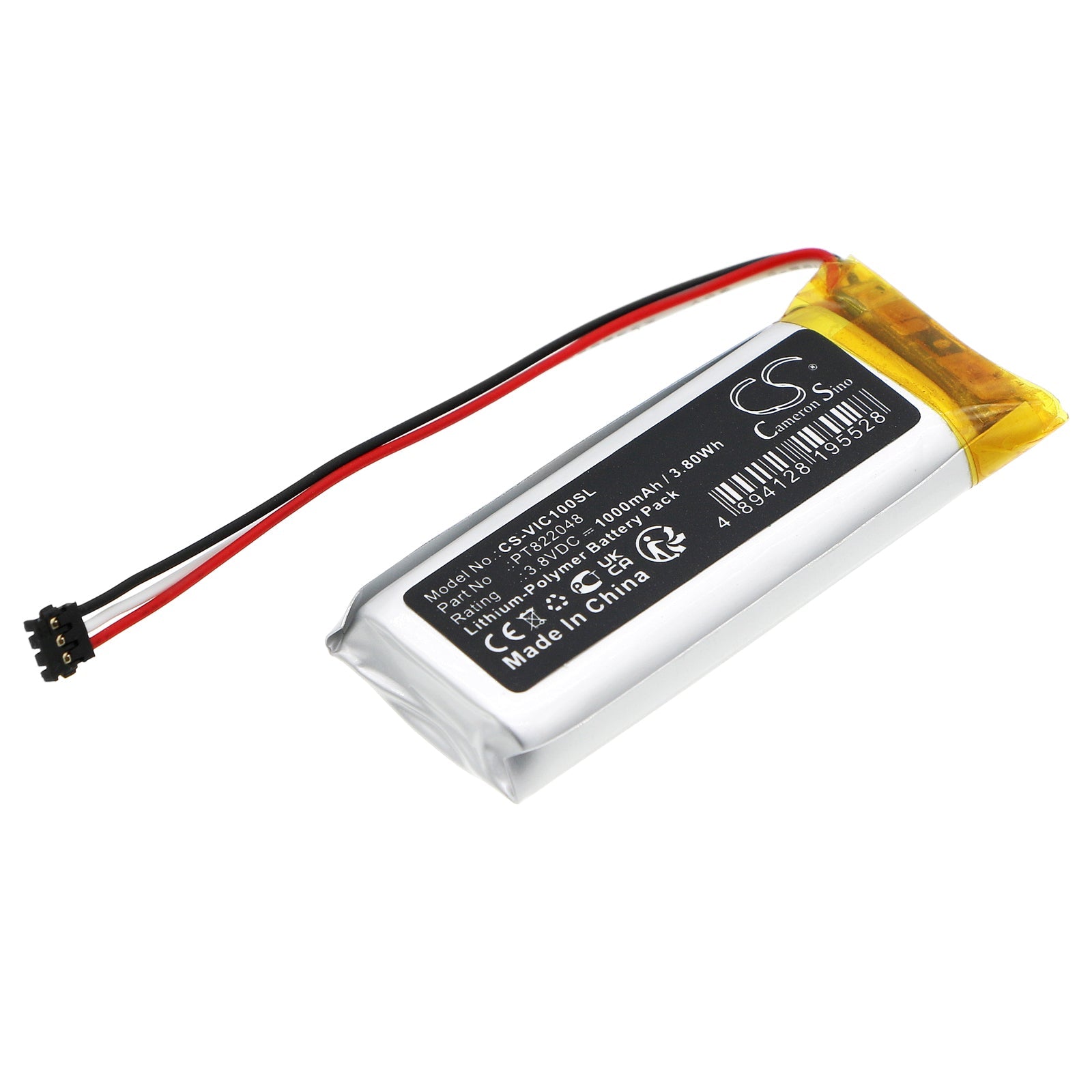 Li-Polymer, Game Console Battery fits Valve Index Controller, Valve Index Controller, 3.8V, 1000mAh Game Console Cameron Sino Technology Limited