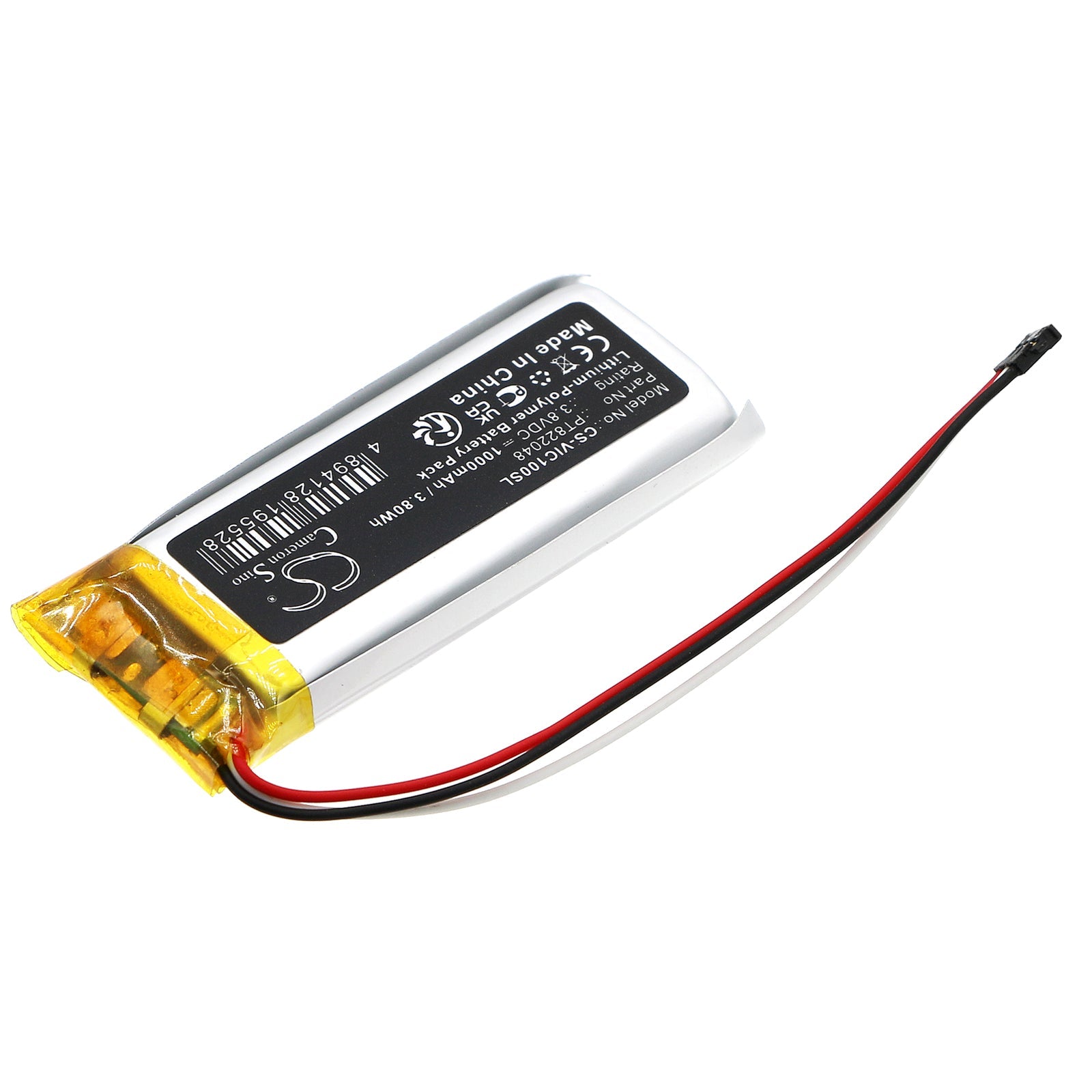 Li-Polymer, Game Console Battery fits Valve Index Controller, Valve Index Controller, 3.8V, 1000mAh Game Console Cameron Sino Technology Limited