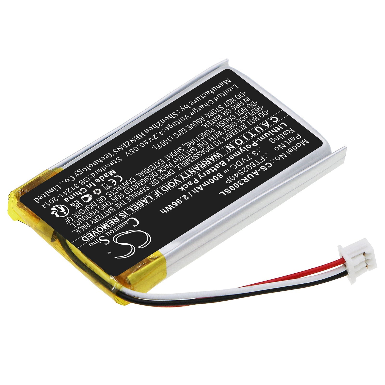 Li-Polymer, Keyboard,Mouse Battery fits Asus Rog Chakram, 3.7V, 800mAh Keyboard,Mouse Cameron Sino Technology Limited