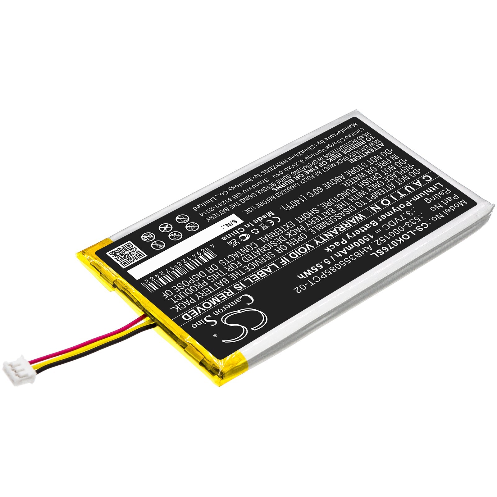 Li-Polymer, Keyboard,Mouse Battery fits Logitech G913, G913 Tkl, 3.7V, 1500mAh Keyboard,Mouse Cameron Sino Technology Limited