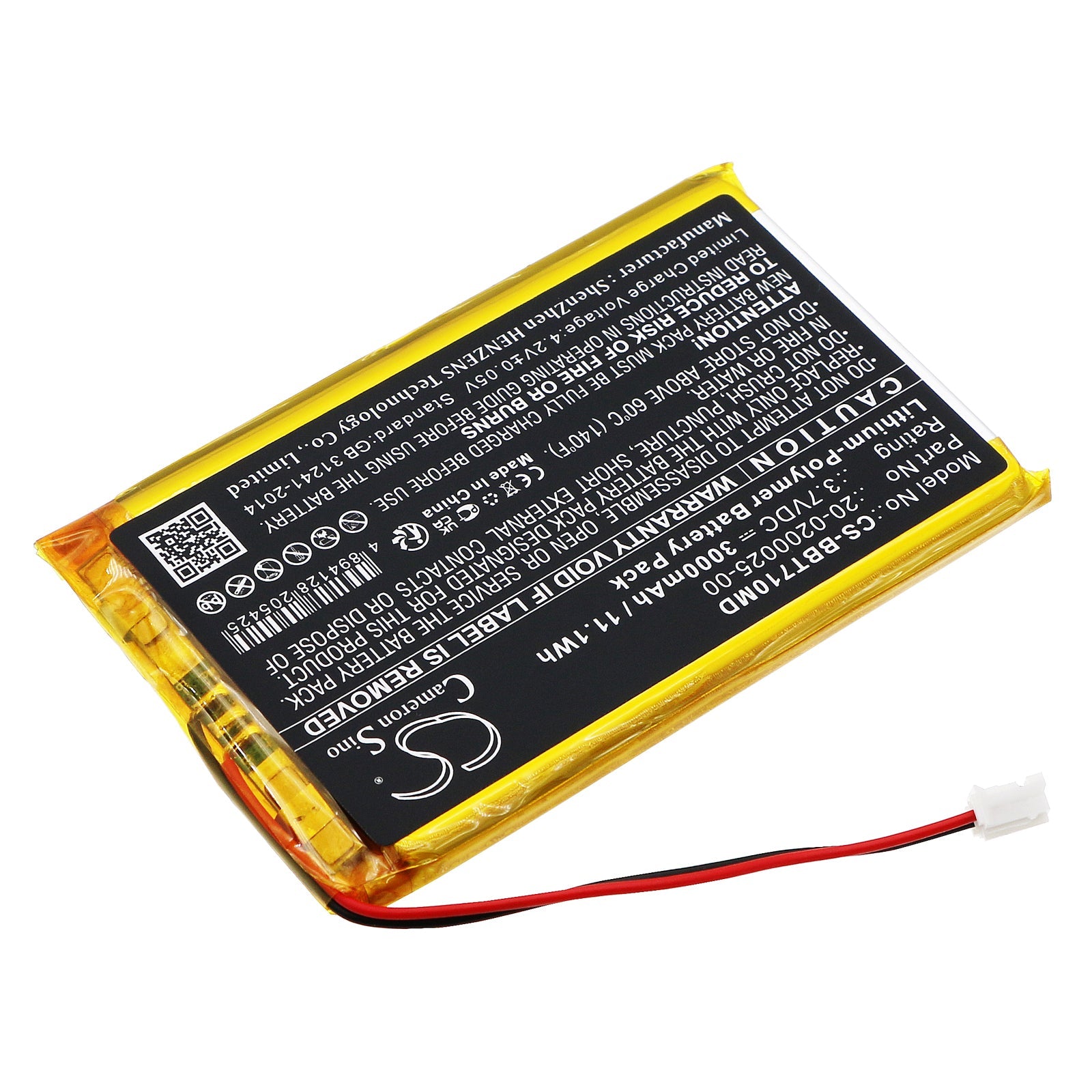Li-Polymer, Medical Battery fits Bistos Bt-710 Pulse Oximeter, 3.7V, 3000mAh Medical Cameron Sino Technology Limited