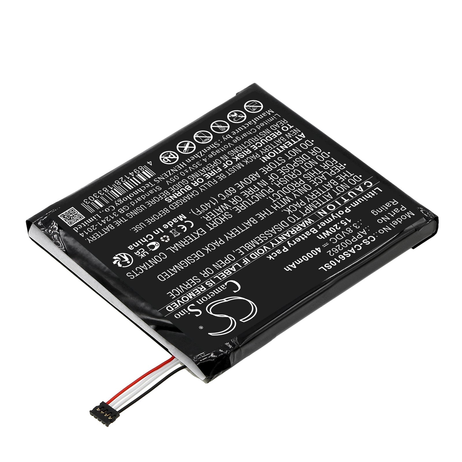 Li - Polymer, Mobile, SmartPhone Battery fits Cat S61, Caterpillar S61, 3.8V, 4000mAh - Batterybuyer.ca