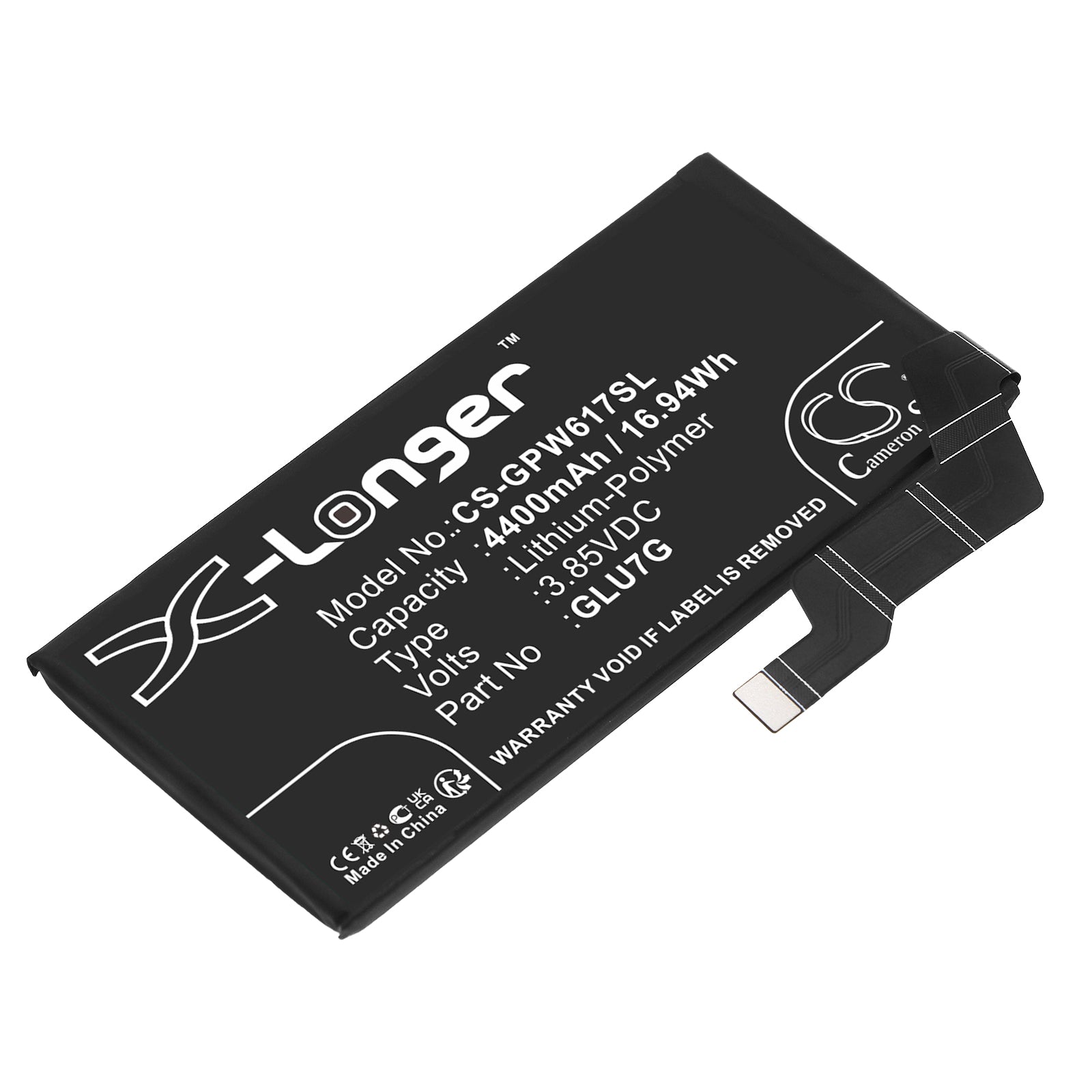 Li-Polymer, Mobile, SmartPhone Battery fits Google G1azg, Gb17l, 3.85V, 4400mAh Mobile, SmartPhone Cameron Sino Technology Limited