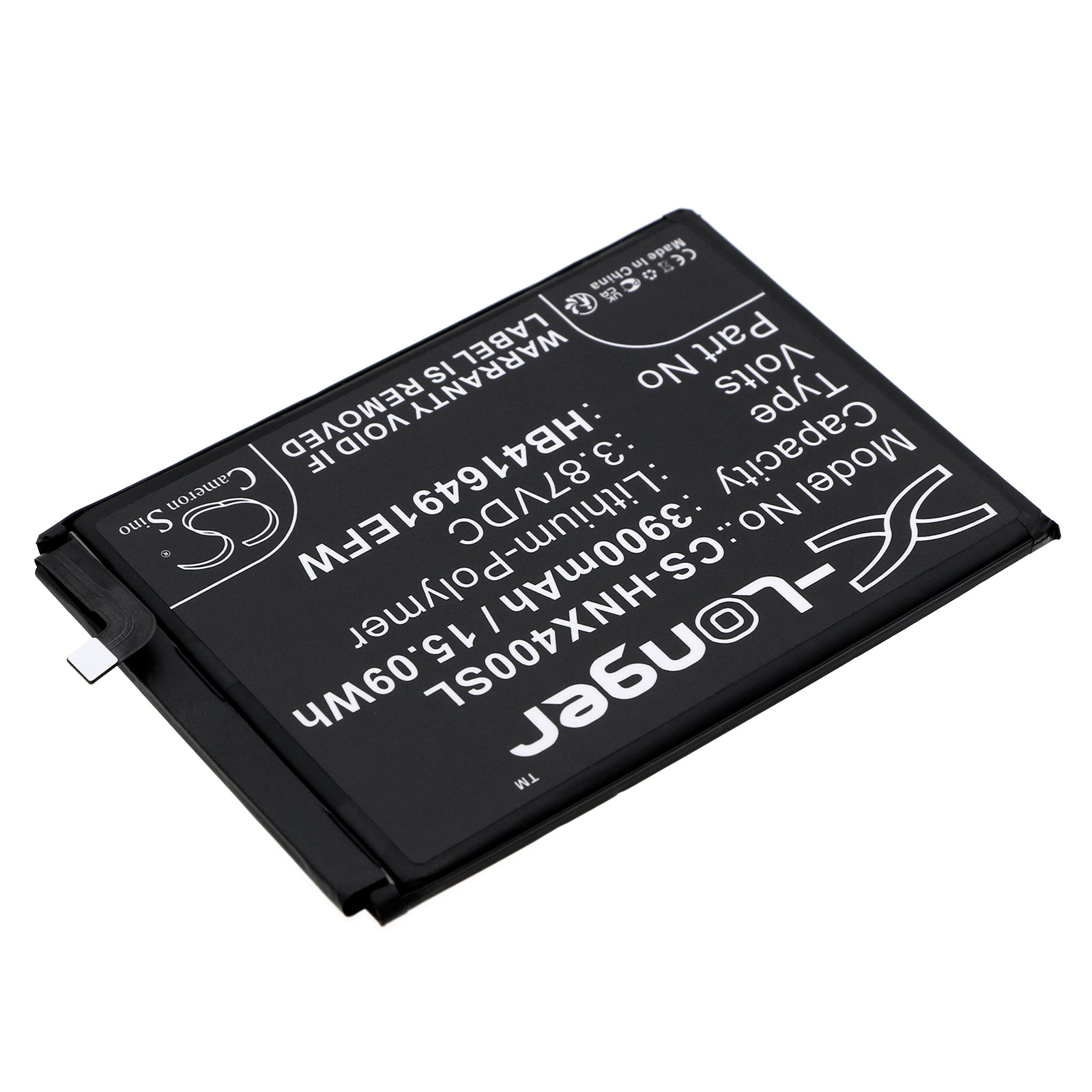 Li-Polymer, Mobile, SmartPhone Battery fits Honor Dio-an00, Play 7t Pro, 3.87V, 3900mAh Mobile, SmartPhone Cameron Sino Technology Limited