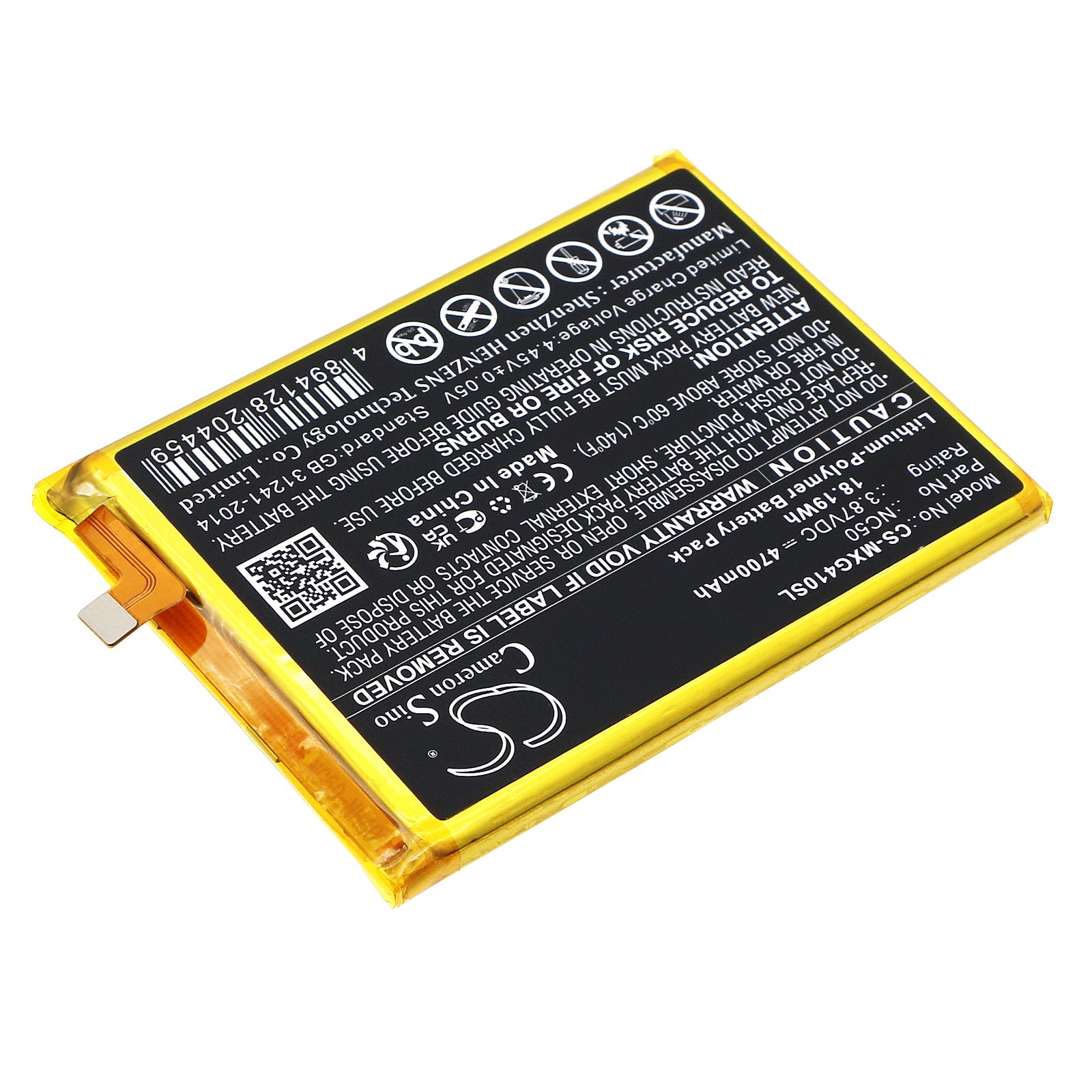 Li-Polymer, Mobile, SmartPhone Battery fits Motorola Moto G41, Xt2167, 3.87V, 4700mAh Mobile & SmartPhone Cameron Sino Technology Limited