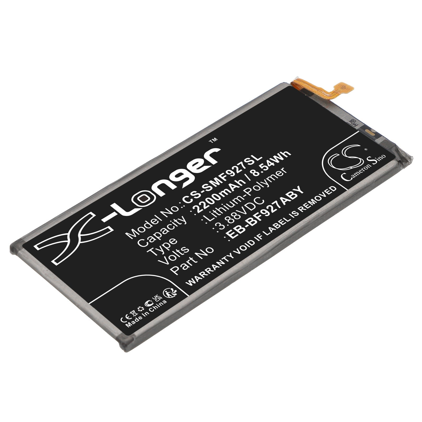 Li-Polymer, Mobile, SmartPhone Battery fits Samsung Galaxy Z Fold 3 5g, Galaxy Z Fold3, 3.88V, 2200mAh Mobile & SmartPhone Cameron Sino Technology Limited