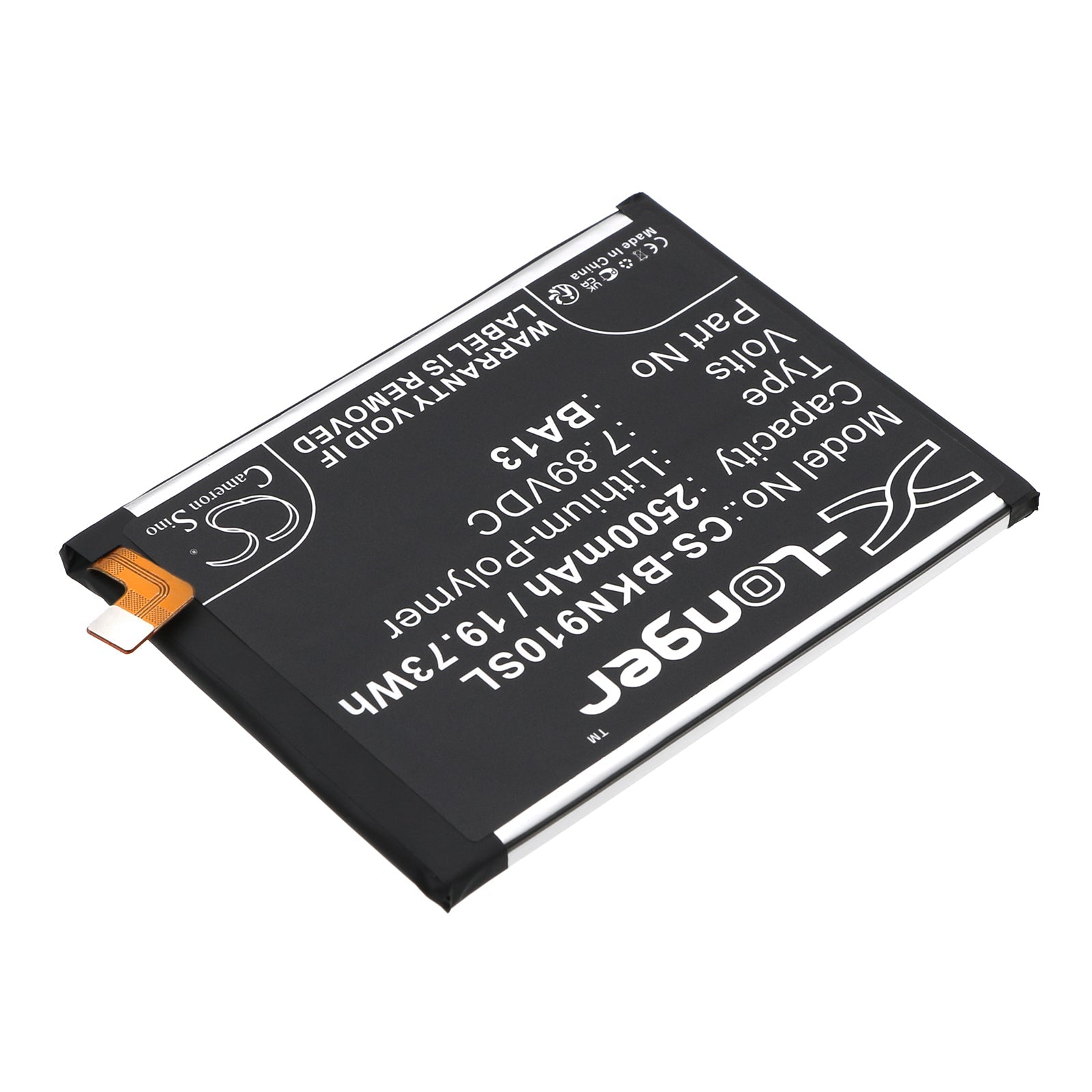 Li-Polymer, Mobile, SmartPhone Battery fits Vivo Iqoo Neo 9 Pro, 7.89V, 2500mAh Mobile, SmartPhone Cameron Sino Technology Limited