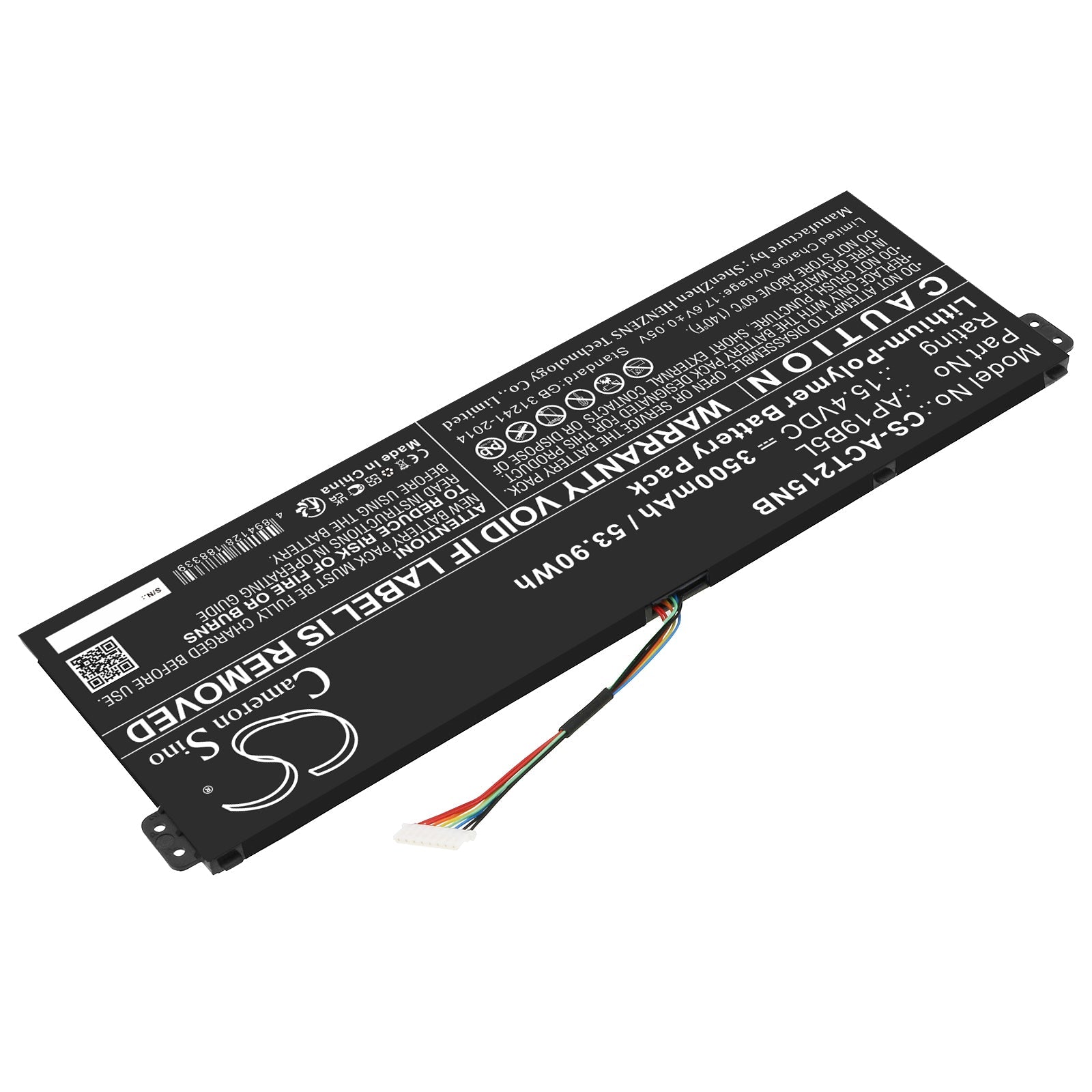 Li-Polymer, Notebook, Laptop Battery fits Acer Aspire 5 (a515-48m), Aspire 5 A515-43-r0bv, 15.4V, 3500mAh Notebook, Laptop Cameron Sino Technology Limited