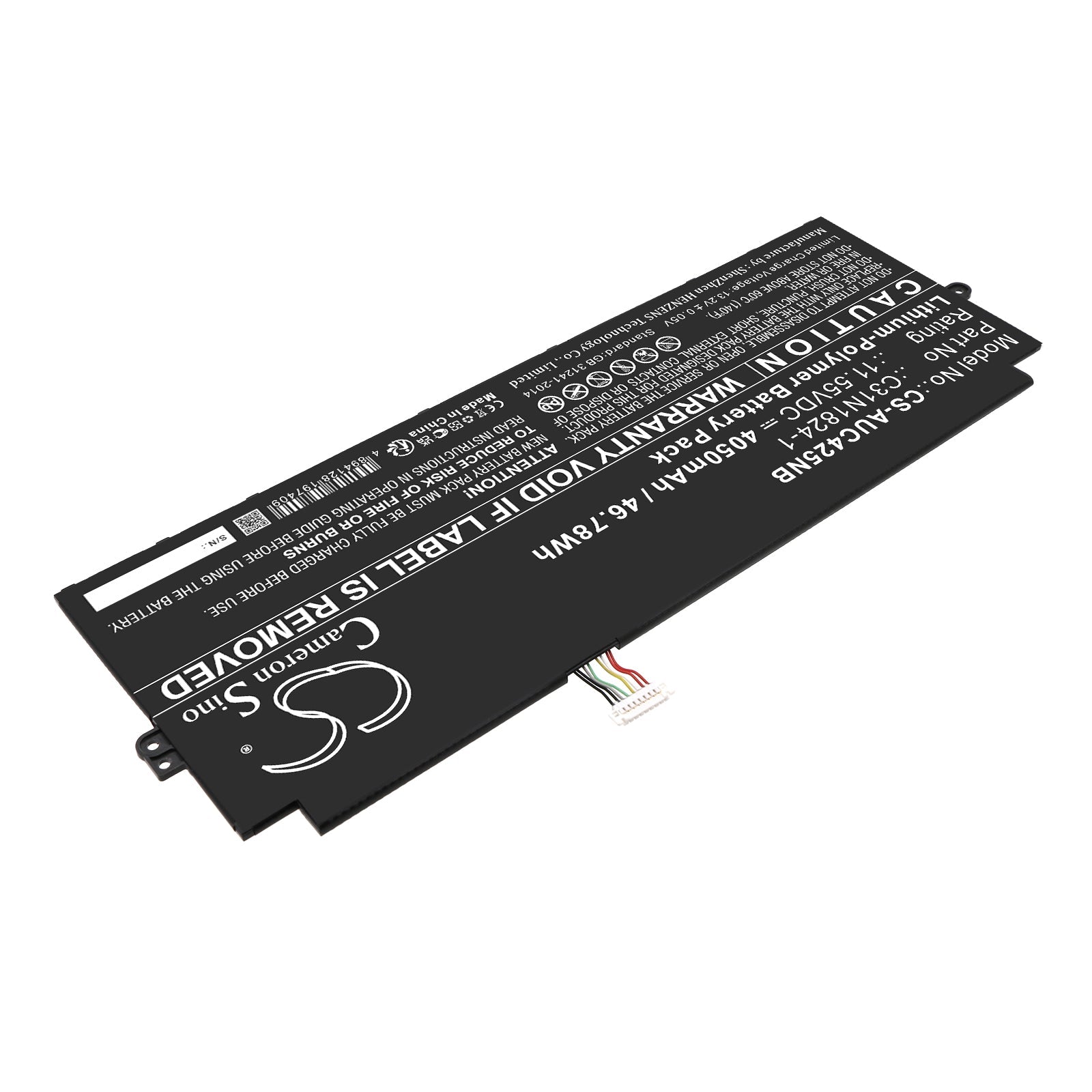 Li-Polymer, Notebook, Laptop Battery fits Asus C433ta, Chromebook C425ta, 11.55V, 4050mAh Notebook, Laptop Cameron Sino Technology Limited