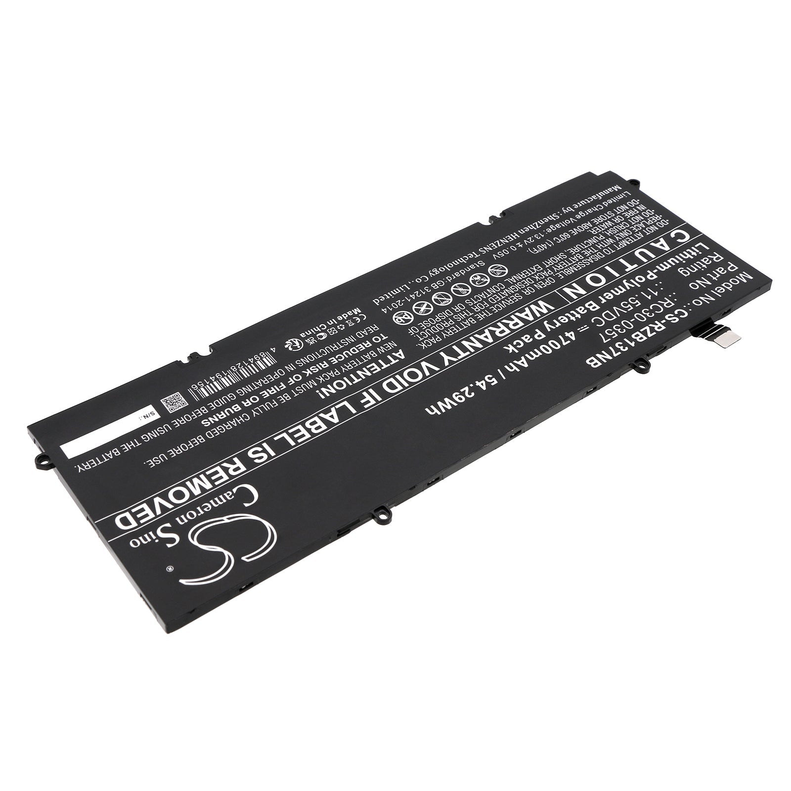 Li-Polymer, Notebook, Laptop Battery fits Razer Book 13 Core I7, Book 13 Fhd, 11.55V, 4700mAh Notebook, Laptop Cameron Sino Technology Limited