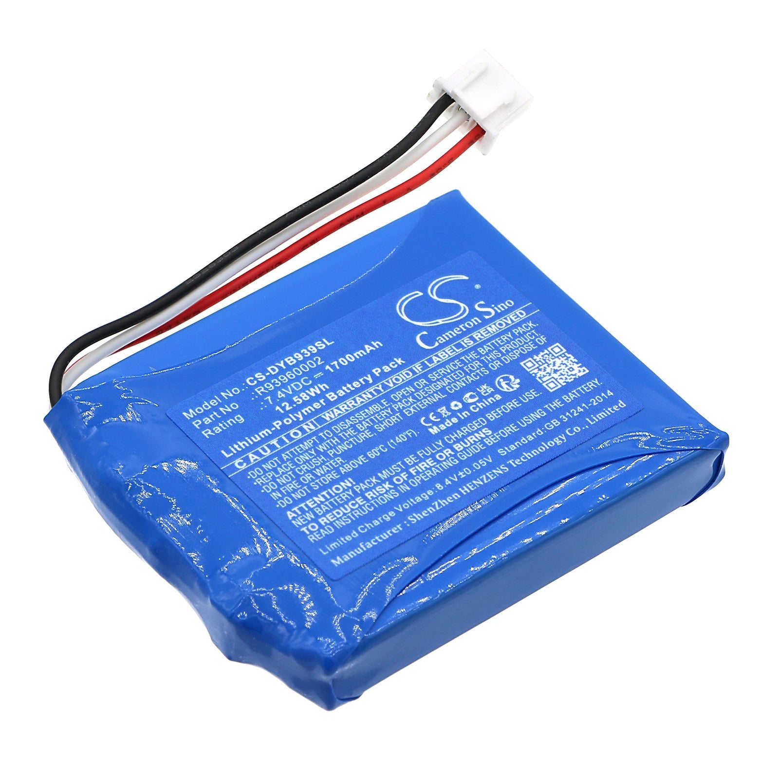 Li-Polymer, Paintball Gun Battery fits Dye Box Roto, 7.4V, 1700mAh Paintball Gun Cameron Sino Technology Limited