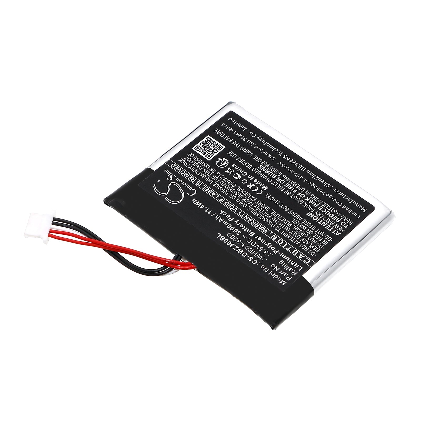 Li-Polymer, Payment Terminal Battery fits Dejavoo Q3, Wizarpos Q3, 3.8V, 3000mAh Payment Terminal Cameron Sino Technology Limited