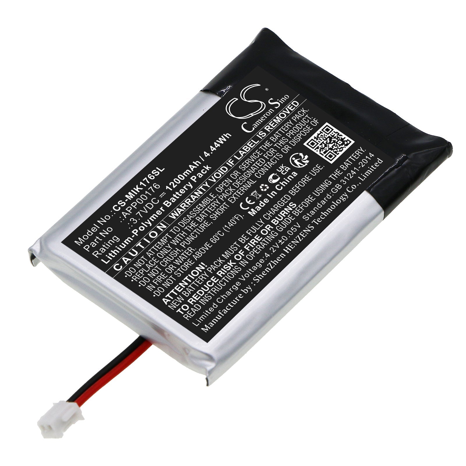 Li-Polymer, Remote Control Battery fits Minn Kota Ipilot Link Remote Bt, 3.7V, 1200mAh Remote Control Cameron Sino Technology Limited