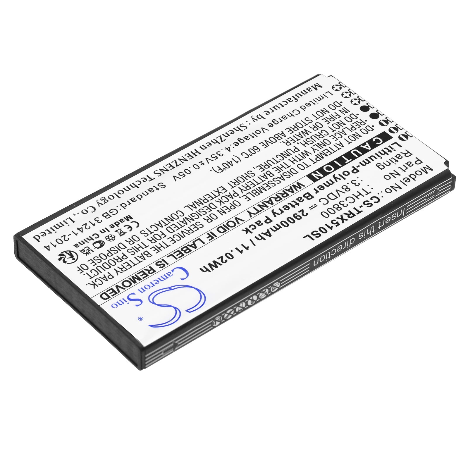 Li-Polymer, Satellite Phone Battery fits Thuraya X5-touch, 3.8V, 2900mAh Satellite Phone Cameron Sino Technology Limited