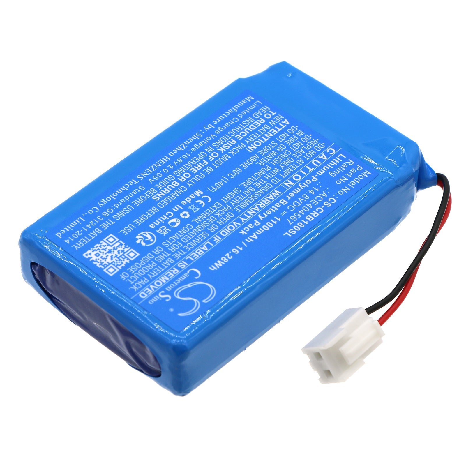 Li-Polymer, Smart Home Battery fits Cobra 36m, 72m, 14.8V, 1100mAh Smart Home Cameron Sino Technology Limited
