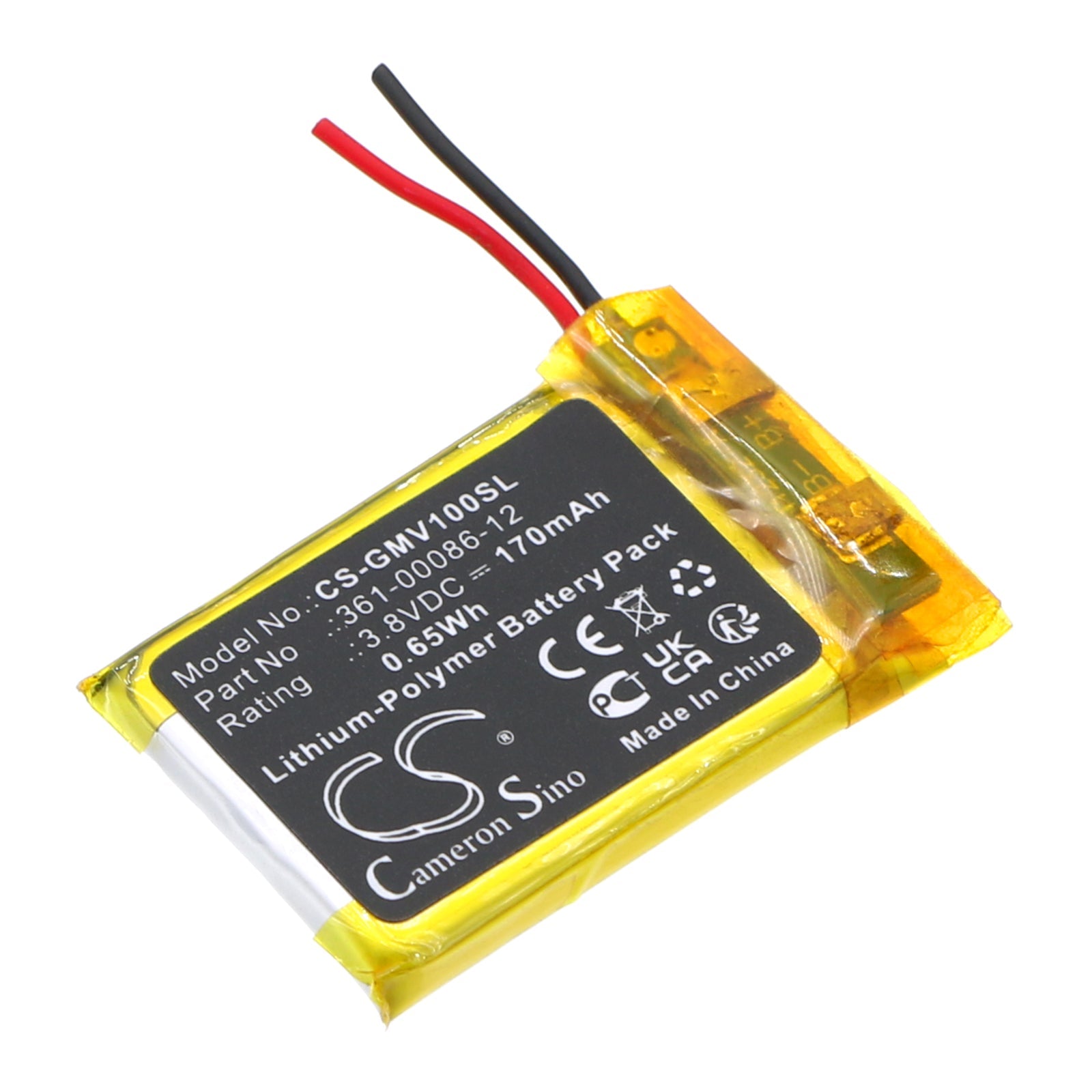 Li-Polymer, Smartwatch Battery fits Garmin Femix 6s Pro, Venu, 3.8V, 170mAh Smartwatch Cameron Sino Technology Limited