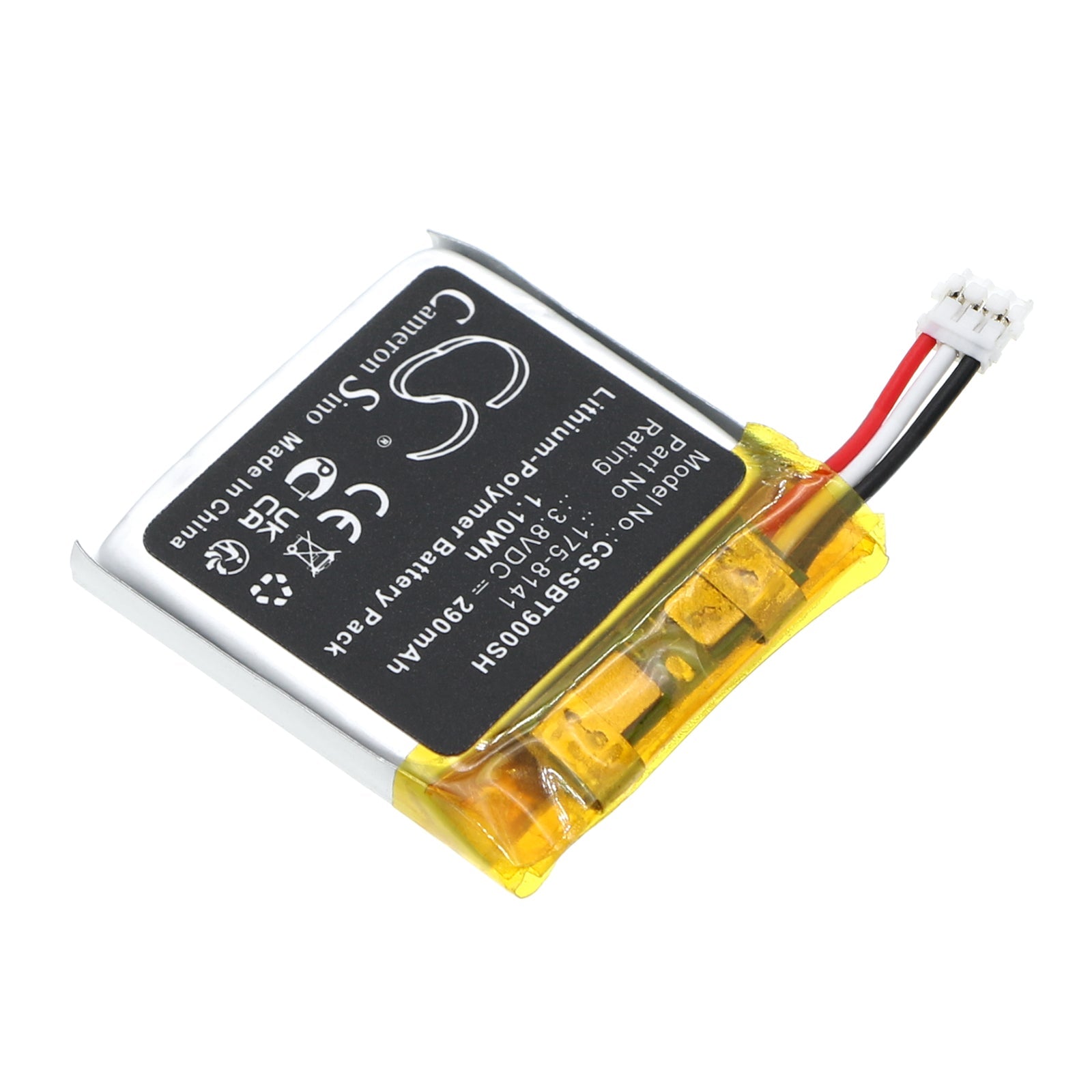 Li-Polymer, Smartwatch Battery fits Suunto 9, 3.8V, 290mAh Smartwatch Cameron Sino Technology Limited