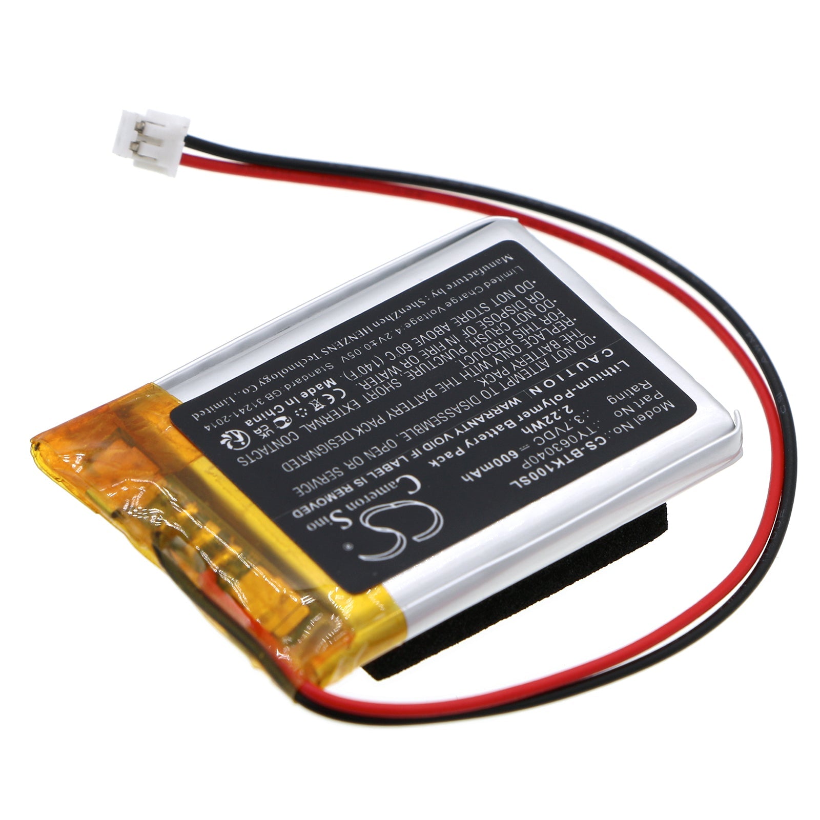 Li-Polymer, Speaker Battery fits Blaupunkt Badradio Srb 10, Srb 10, 3.7V, 600mAh Speaker Cameron Sino Technology Limited