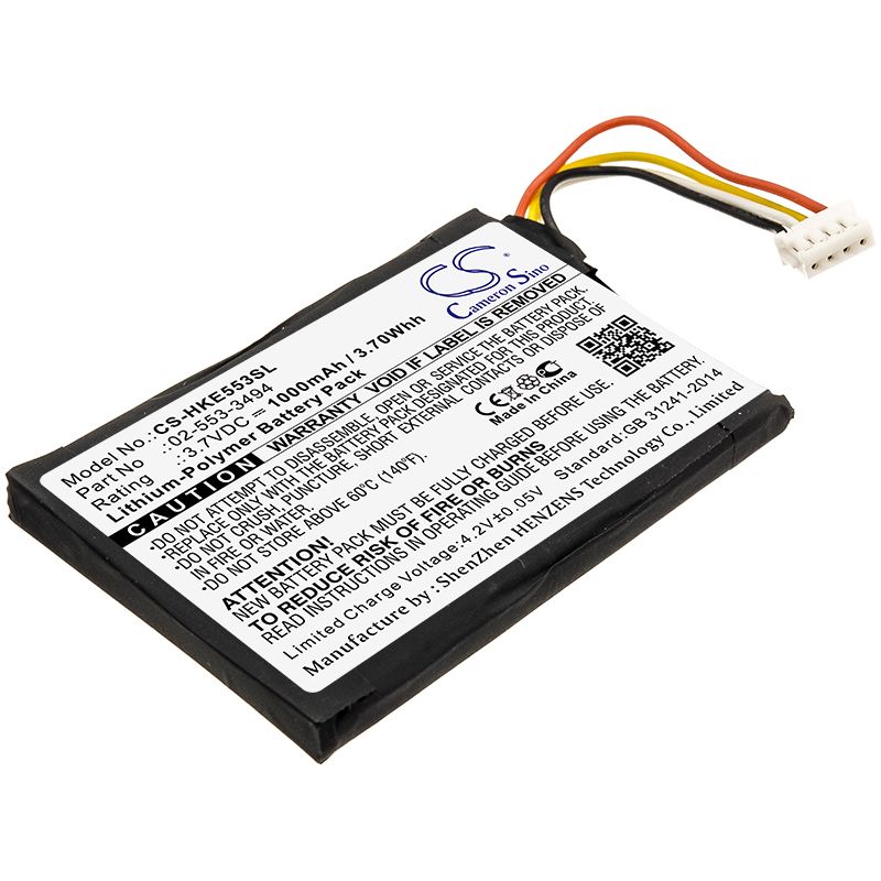 Li-Polymer Speaker Battery fits Harman/kardon, Hkneobrnbsg, Neo 3.7V, 1000mAh Speaker Cameron Sino Technology Limited