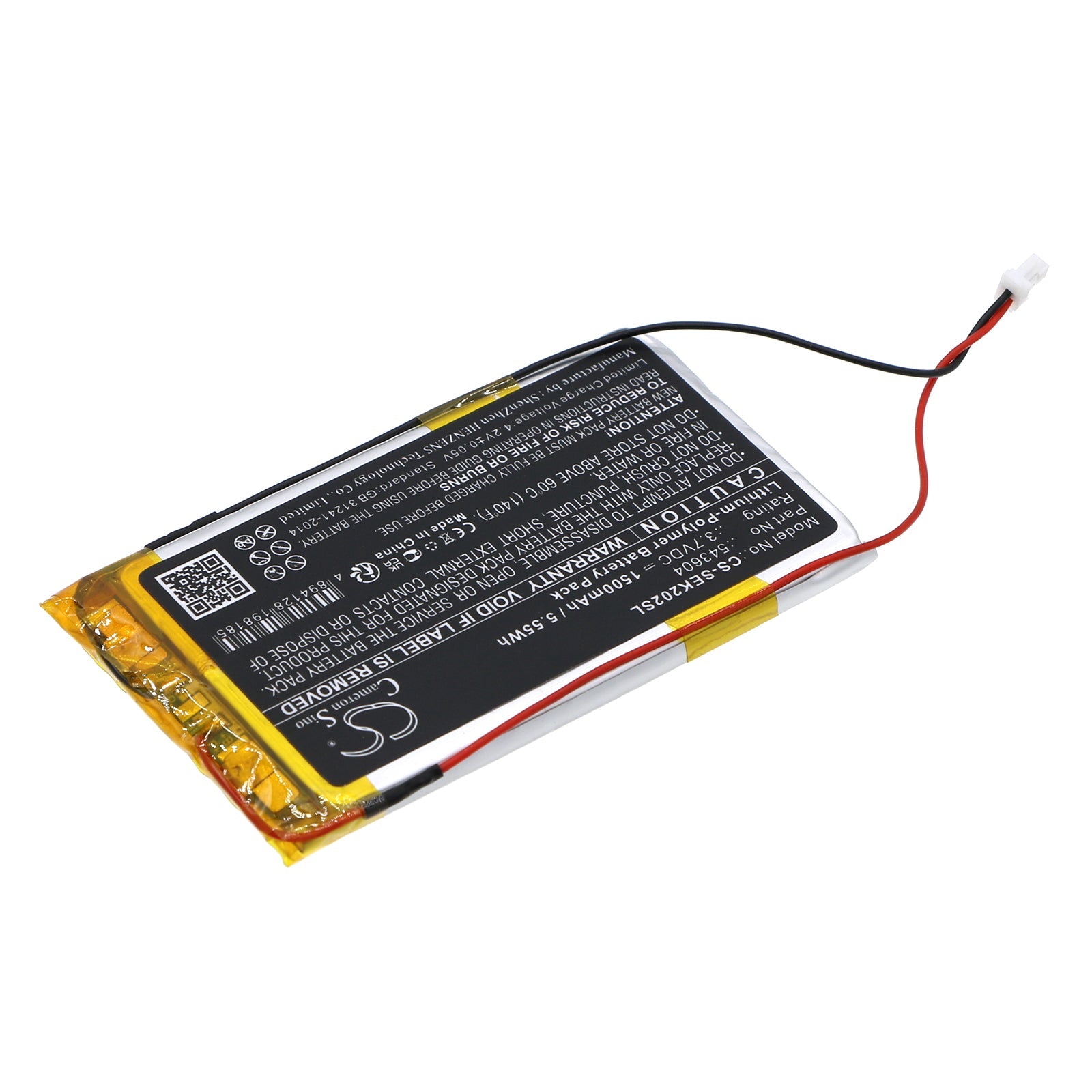 Li-Polymer, Transmitters & Receiver Battery fits Sennheiser Ek 2020-d-ii Receiver, Ek2020, 3.7V, 1500mAh Transmitters & Receiver Cameron Sino Technology Limited