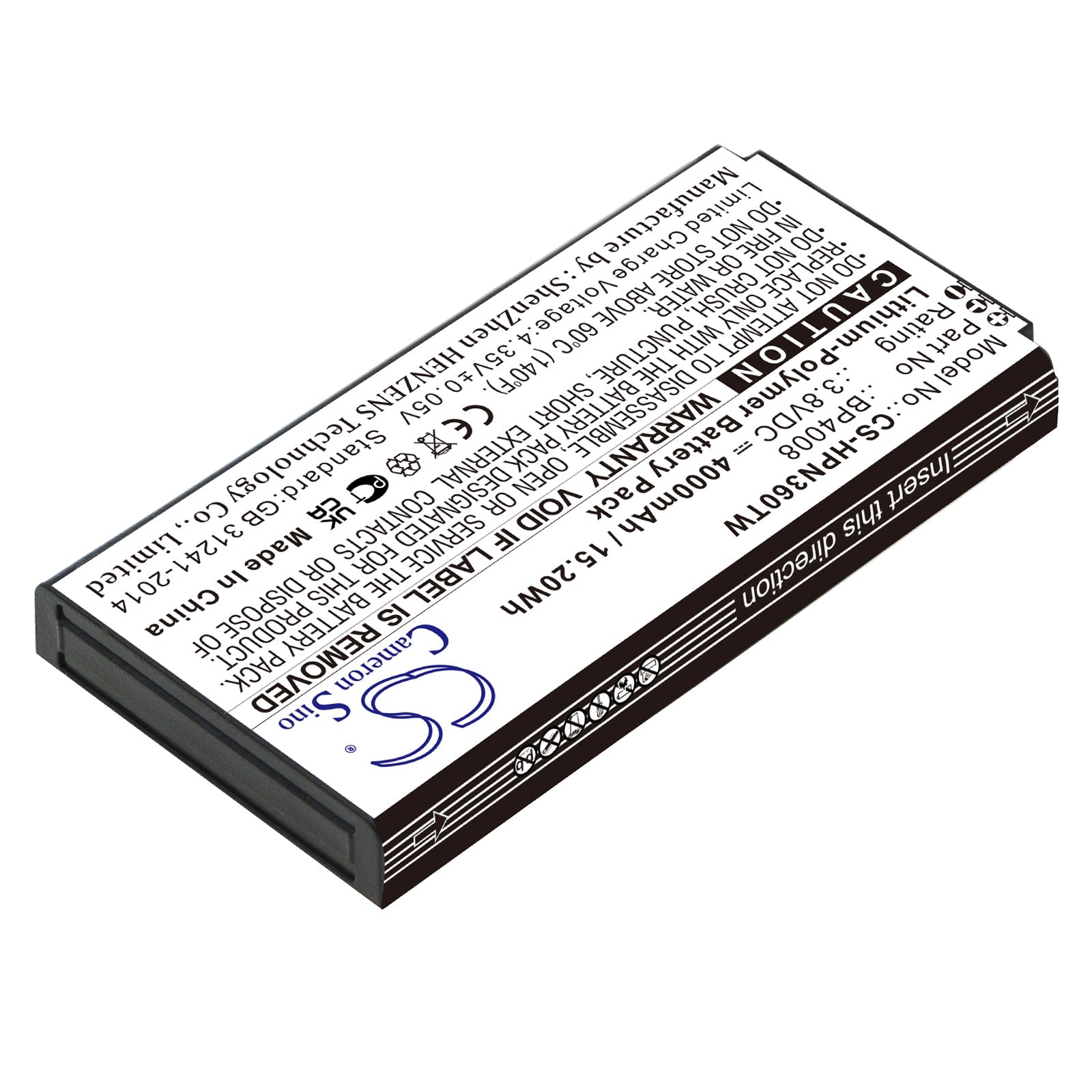 Li-Polymer, Two-Way Radio Battery fits Hytera Pnc360, Pnc360s, 3.8V, 4000mAh Two-Way Radio Cameron Sino Technology Limited