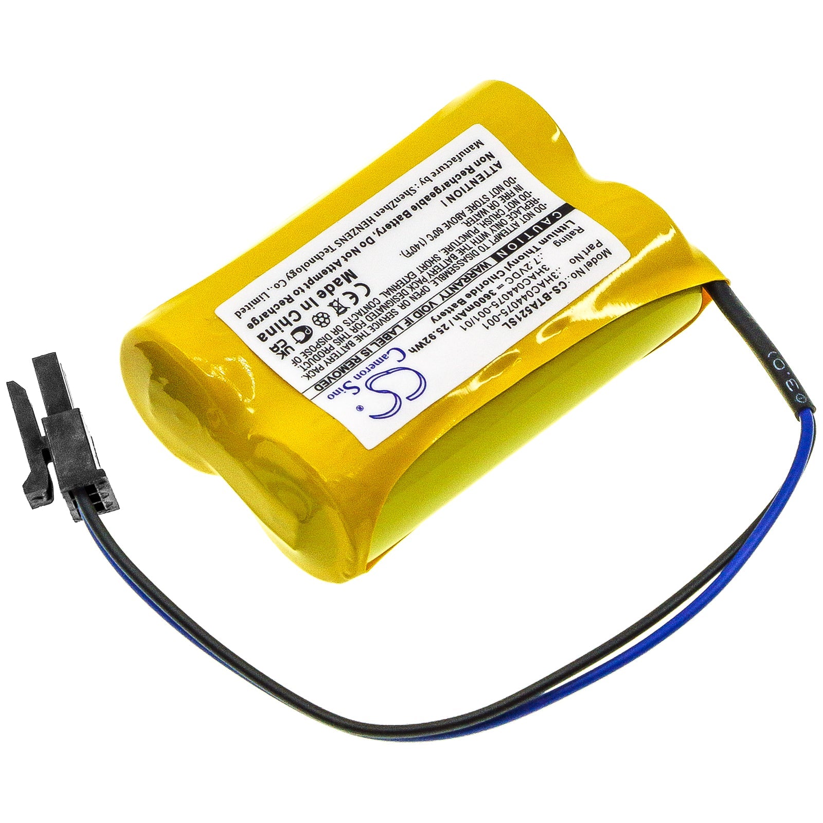 Li-SOCl2, PLC Battery fits Abb 3hab 9999-1, 3hab2038-1, 7.2V, 3600mAh PLC Cameron Sino Technology Limited