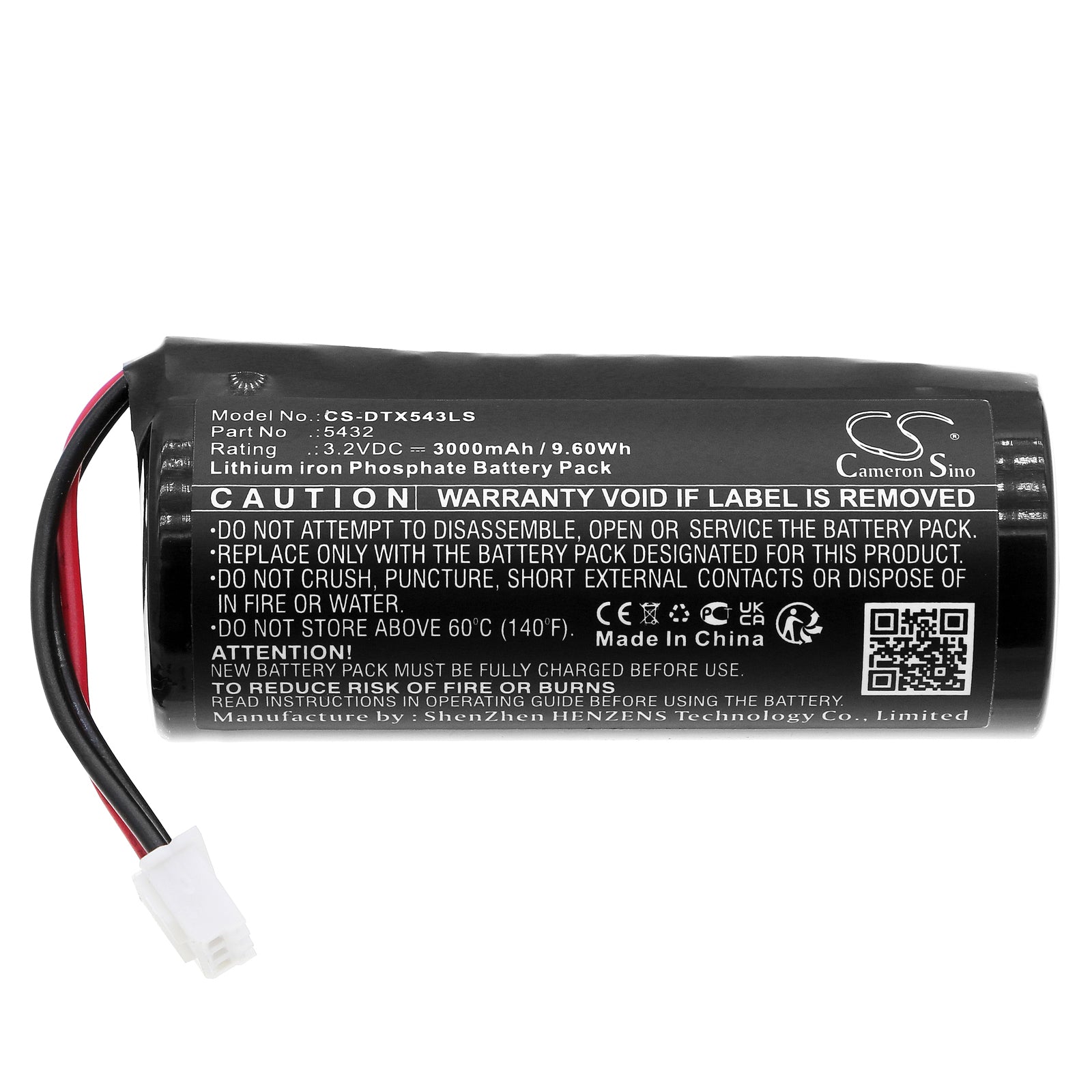 LiFePO4, Emergency Lighting Battery fits Dotlux Lightbarexit, 3.2V, 3000mAh Emergency Lighting Cameron Sino Technology Limited