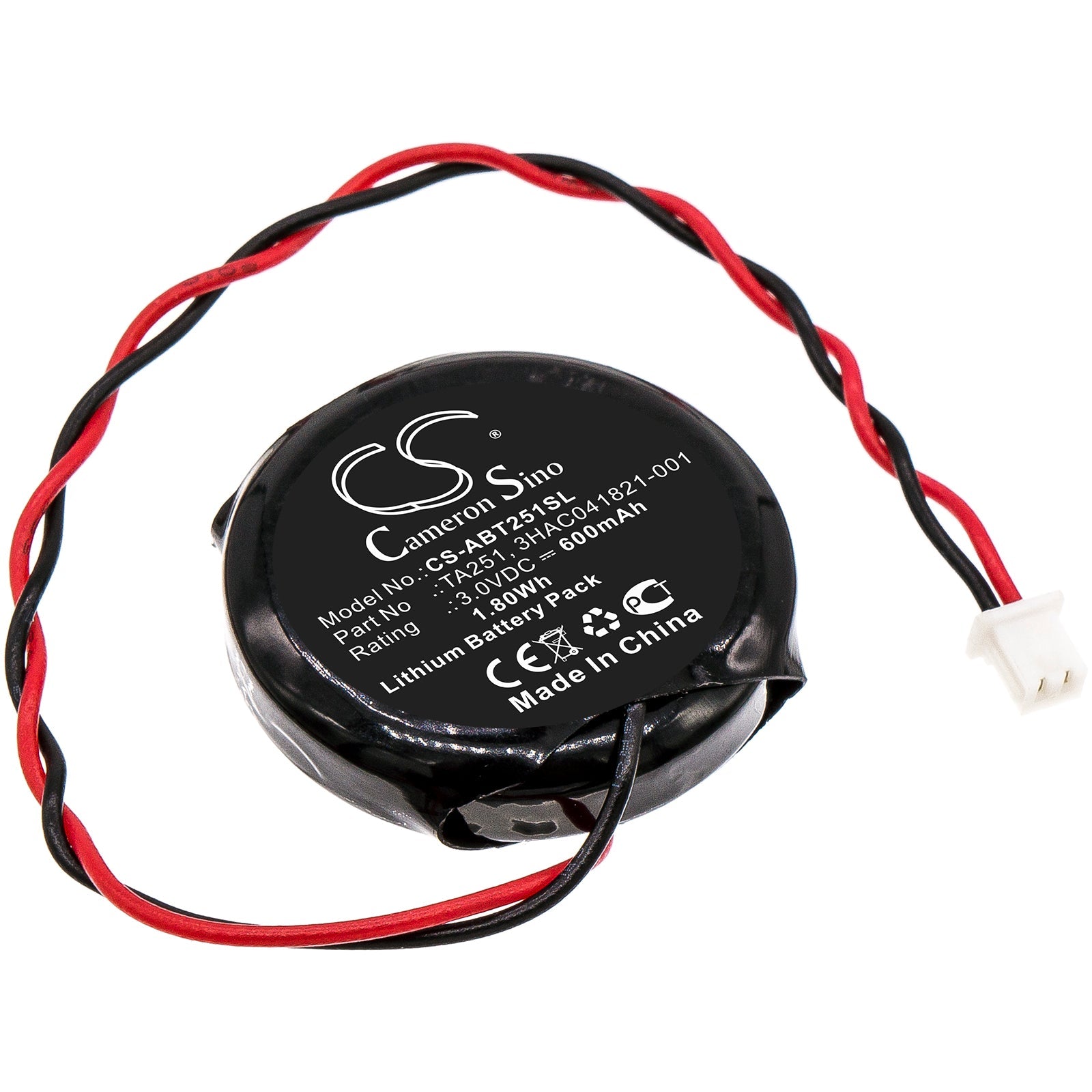 Lithium Battery fits Abb, Ta251 3.0V, 600mAh PLC Cameron Sino Technology Limited