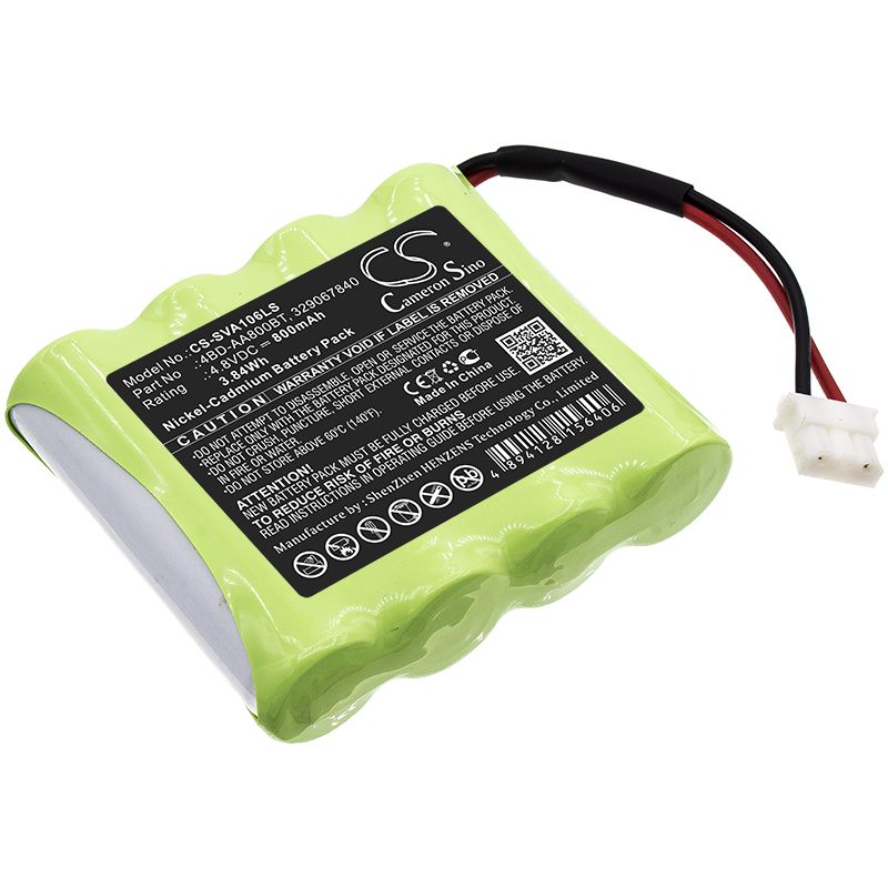 Ni - CD Battery fits Schneider, Exiway Easyled, Ova38352 4.8V, 800mAh - Batterybuyer.ca