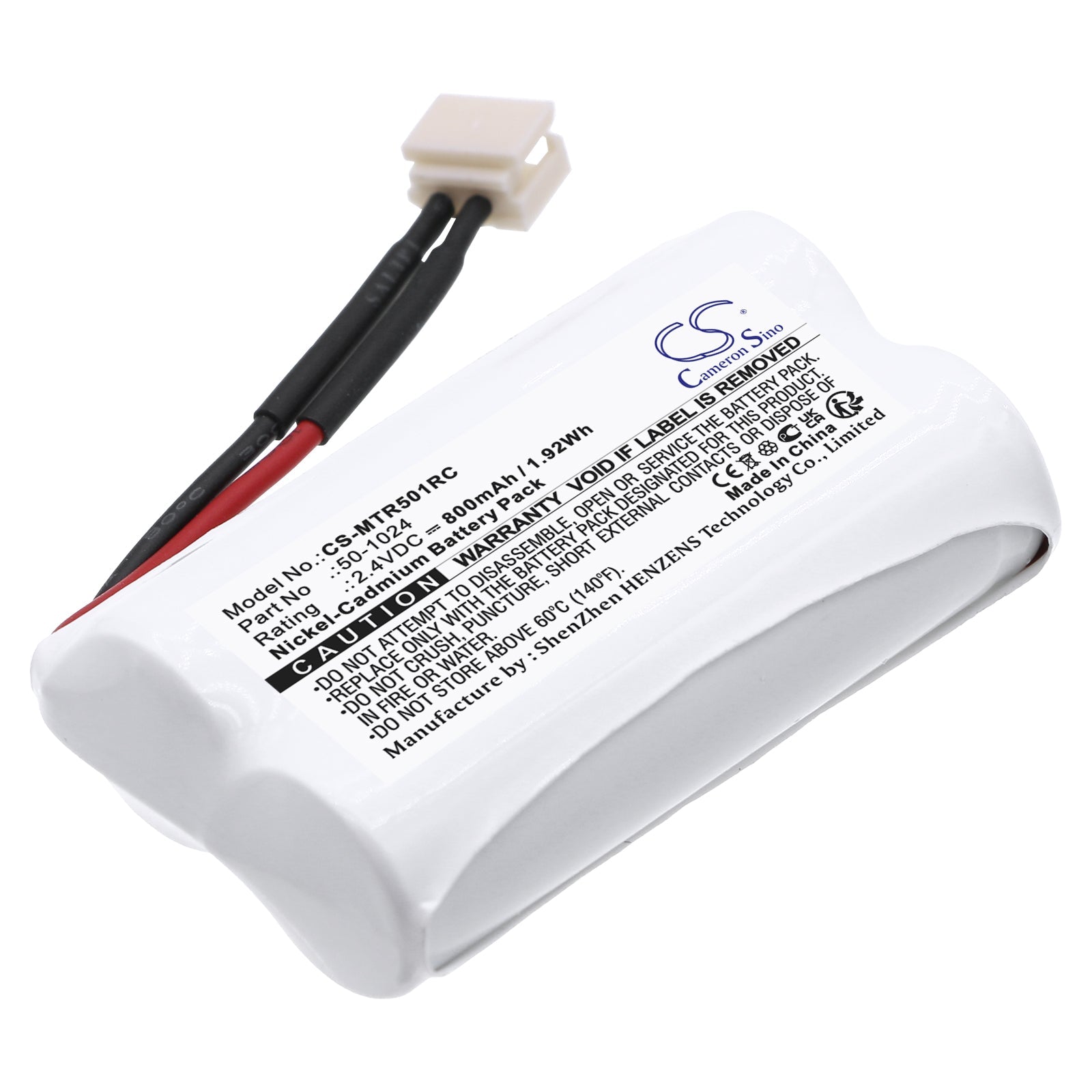 Ni-CD, Cars Battery fits Mth Trains Proto Sound, 2.4V, 800mAh Cars Cameron Sino Technology Limited