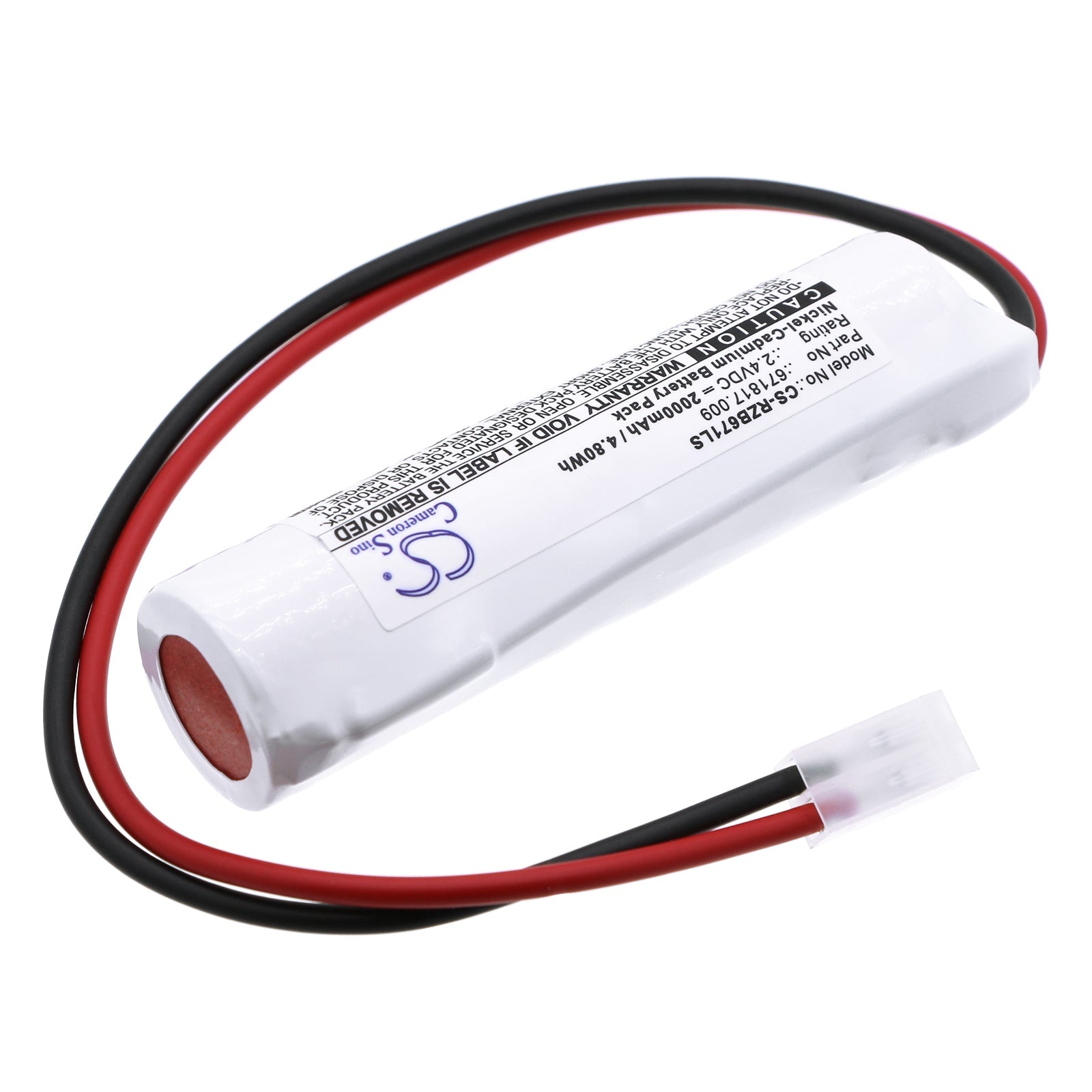 Ni-CD, Emergency Lighting Battery fits Bst 275600, Elubat Swiss 275 602, 2.4V, 2000mAh Emergency Lighting Cameron Sino Technology Limited