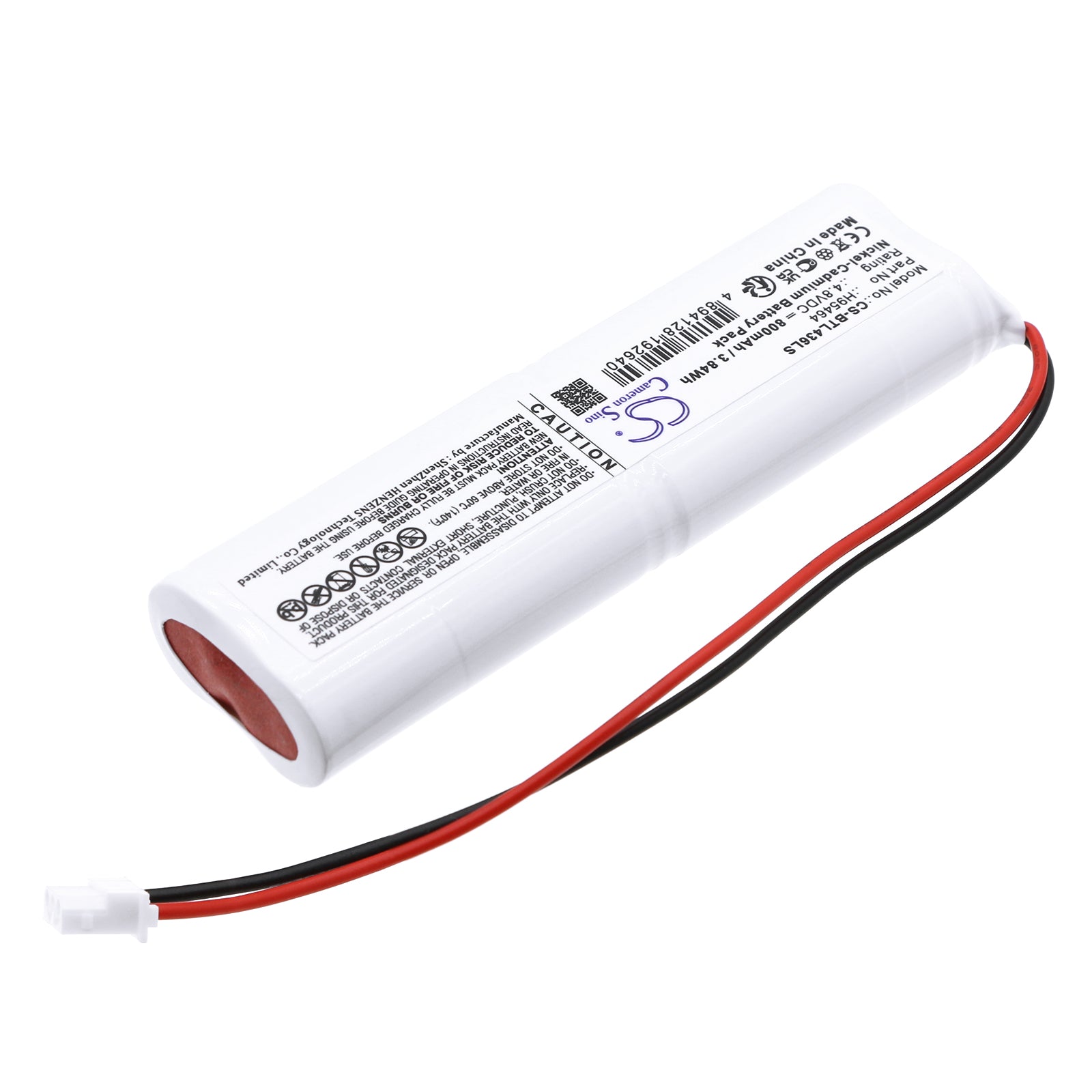 Ni-CD, Emergency Lighting Battery fits Bticino L4368/1, L4368/1l, 4.8V, 800mAh Emergency Lighting Cameron Sino Technology Limited
