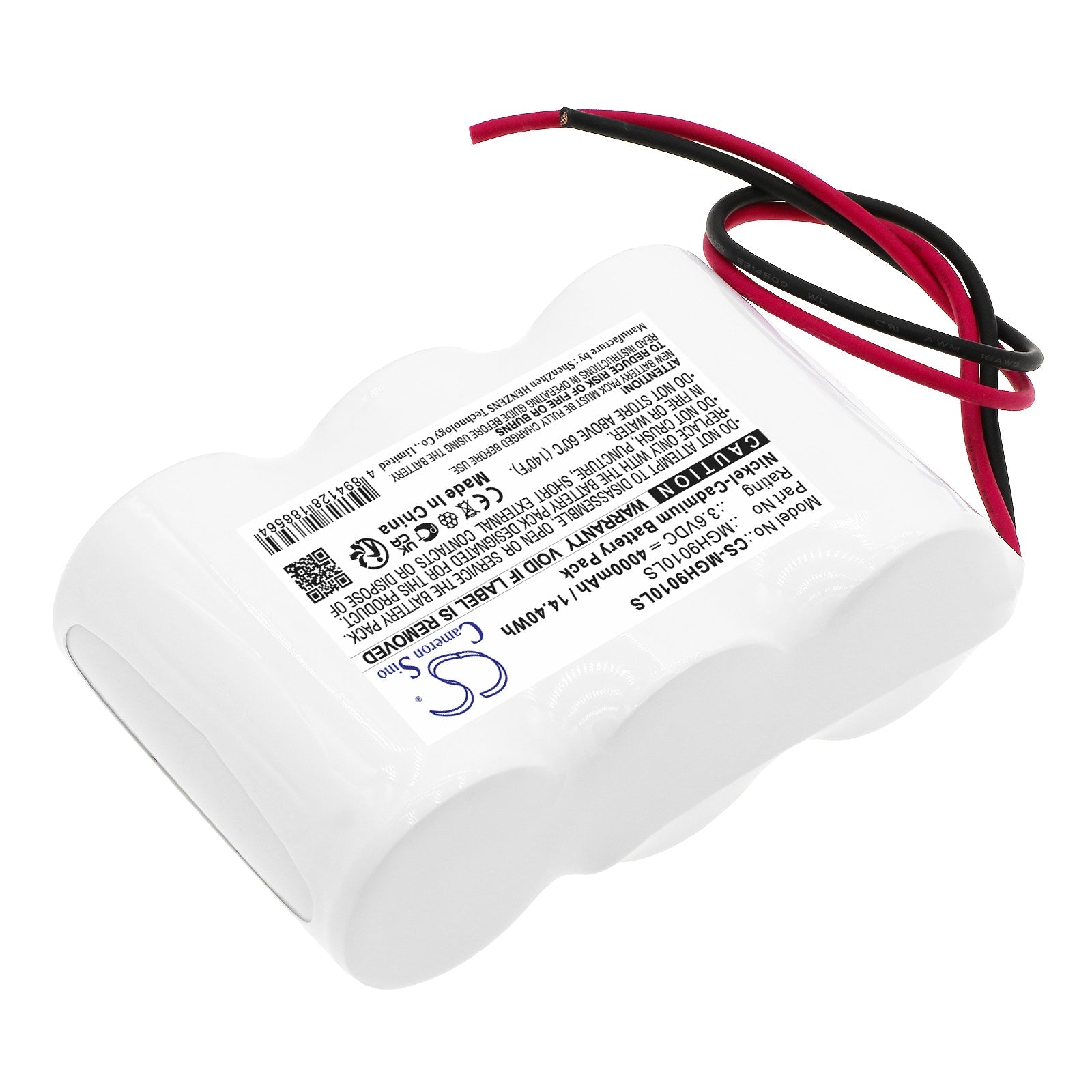 Ni-CD, Emergency Lighting Battery fits Cameron Sino Technologies, 3.6V, 4000mAh Emergency Lighting Cameron Sino Technology Limited