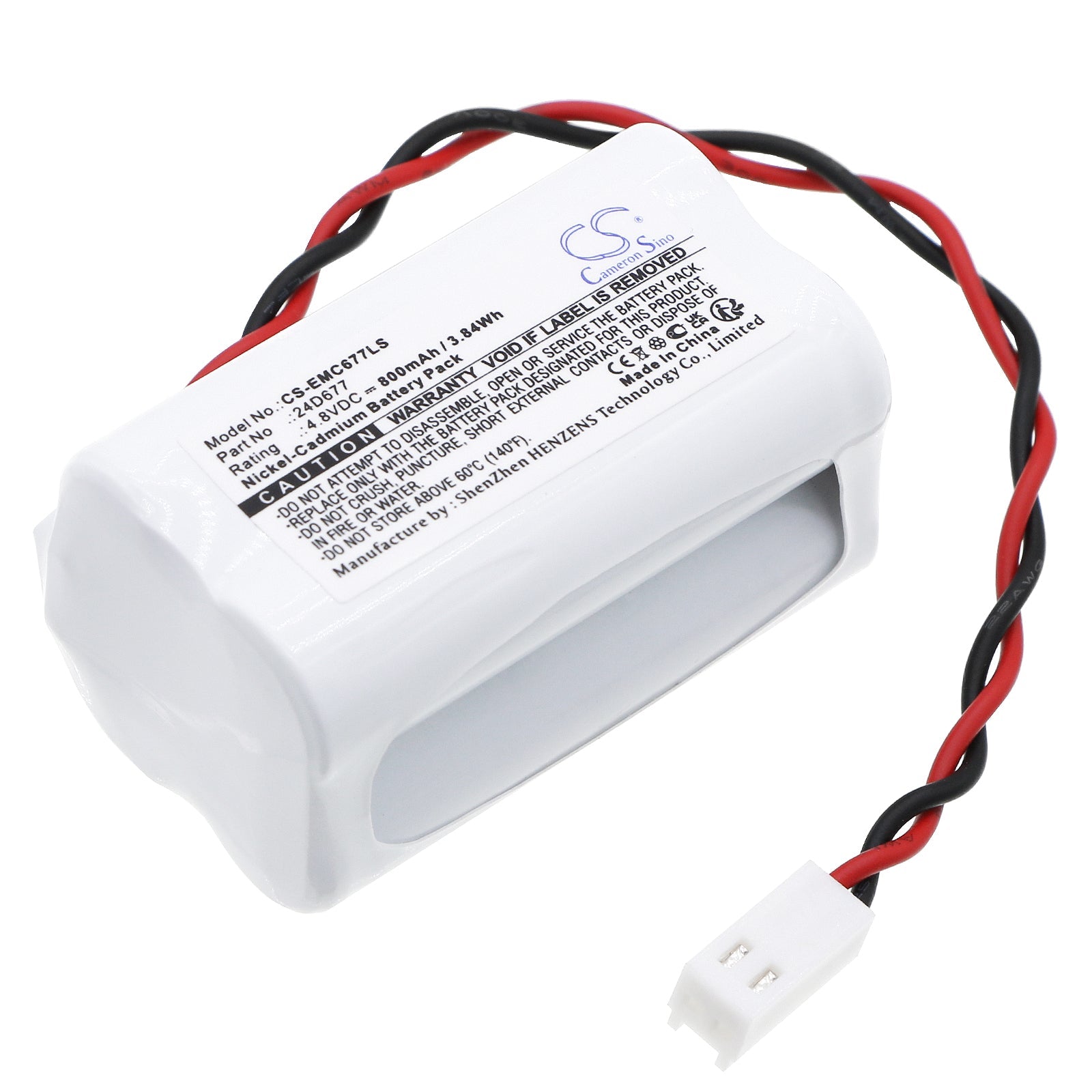 Ni-CD, Emergency Lighting Battery fits Dual-lite As80, As80i, 4.8V, 800mAh Emergency Lighting Cameron Sino Technology Limited