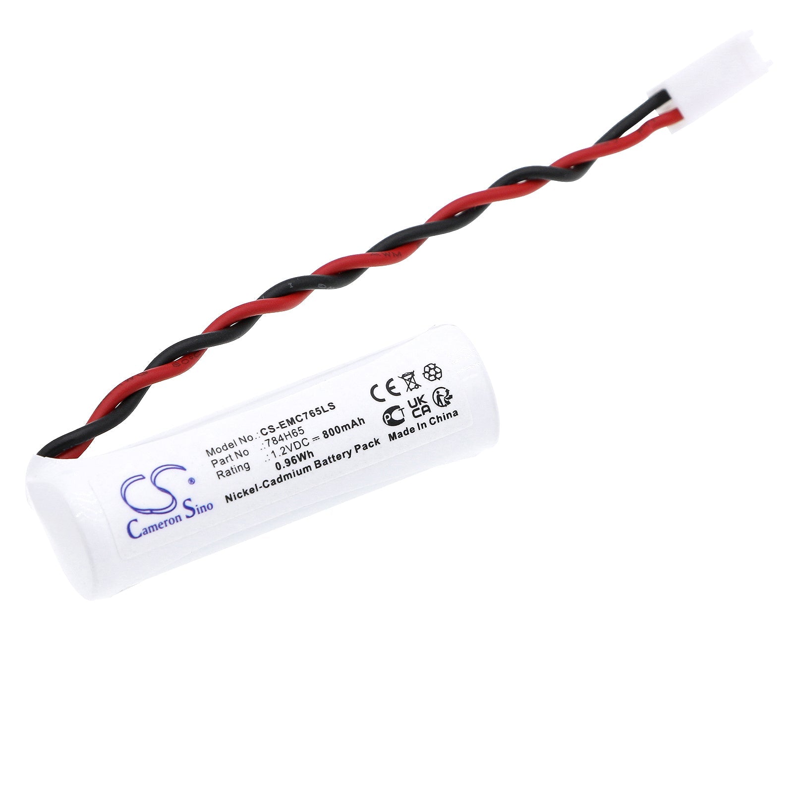 Ni-CD, Emergency Lighting Battery fits Dual-lite Eveugwe, Eveugwei, 1.2V, 800mAh Emergency Lighting Cameron Sino Technology Limited