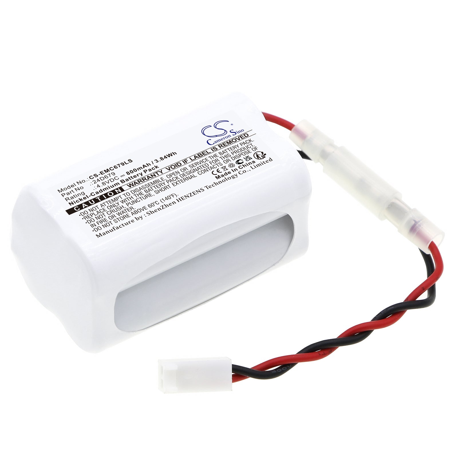 Ni-CD, Emergency Lighting Battery fits Dual-lite Lxw-13-x2, Lxw-15-x2, 4.8V, 800mAh Emergency Lighting Cameron Sino Technology Limited