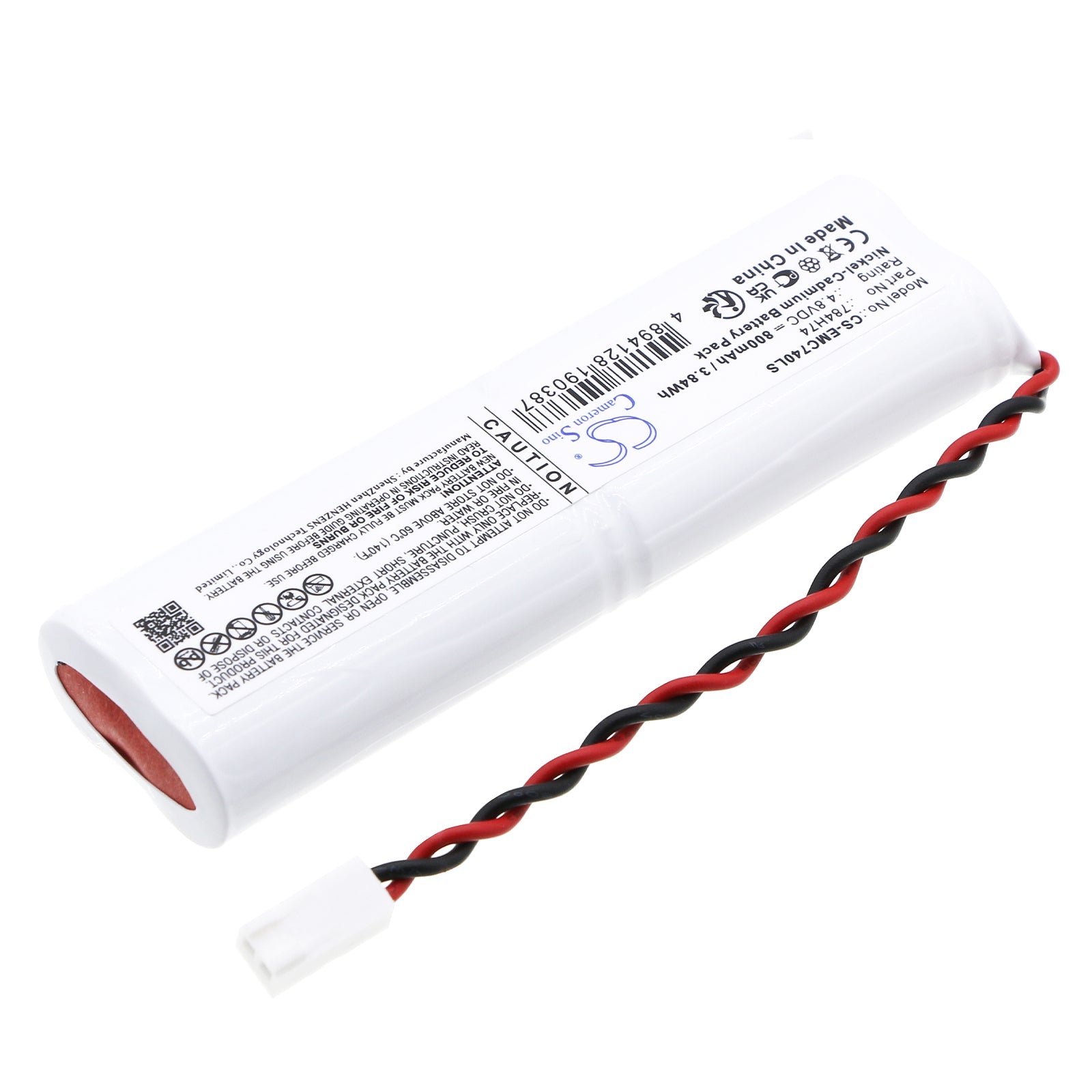 Ni-CD, Emergency Lighting Battery fits Dual-lite Sewldgbe, Sewldgwe, 4.8V, 800mAh Emergency Lighting Cameron Sino Technology Limited