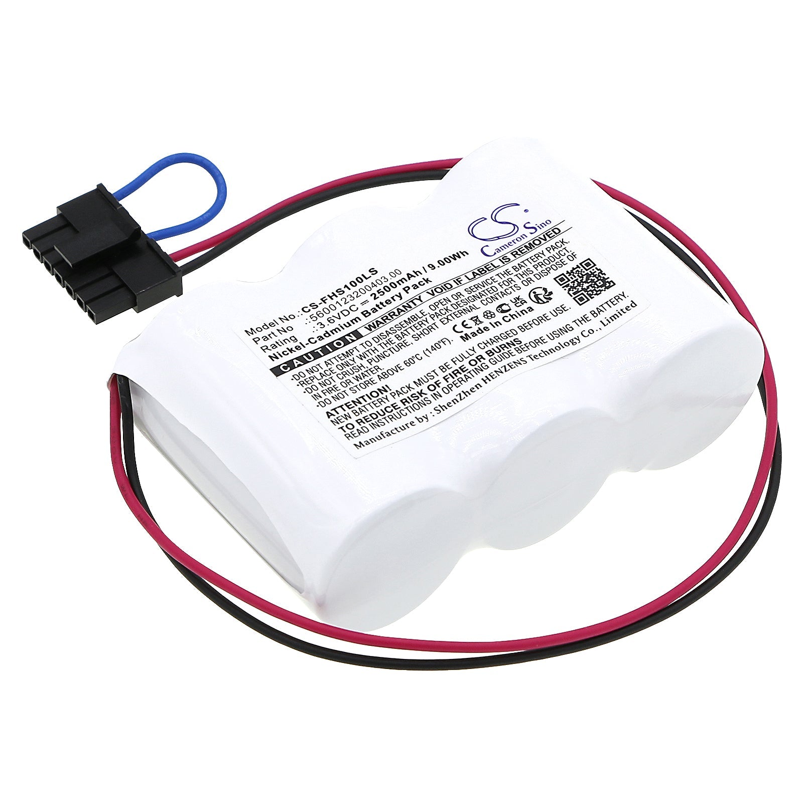 Ni-CD, Emergency Lighting Battery fits Fulham Hotspot 1, 3.6V, 2500mAh Emergency Lighting Cameron Sino Technology Limited