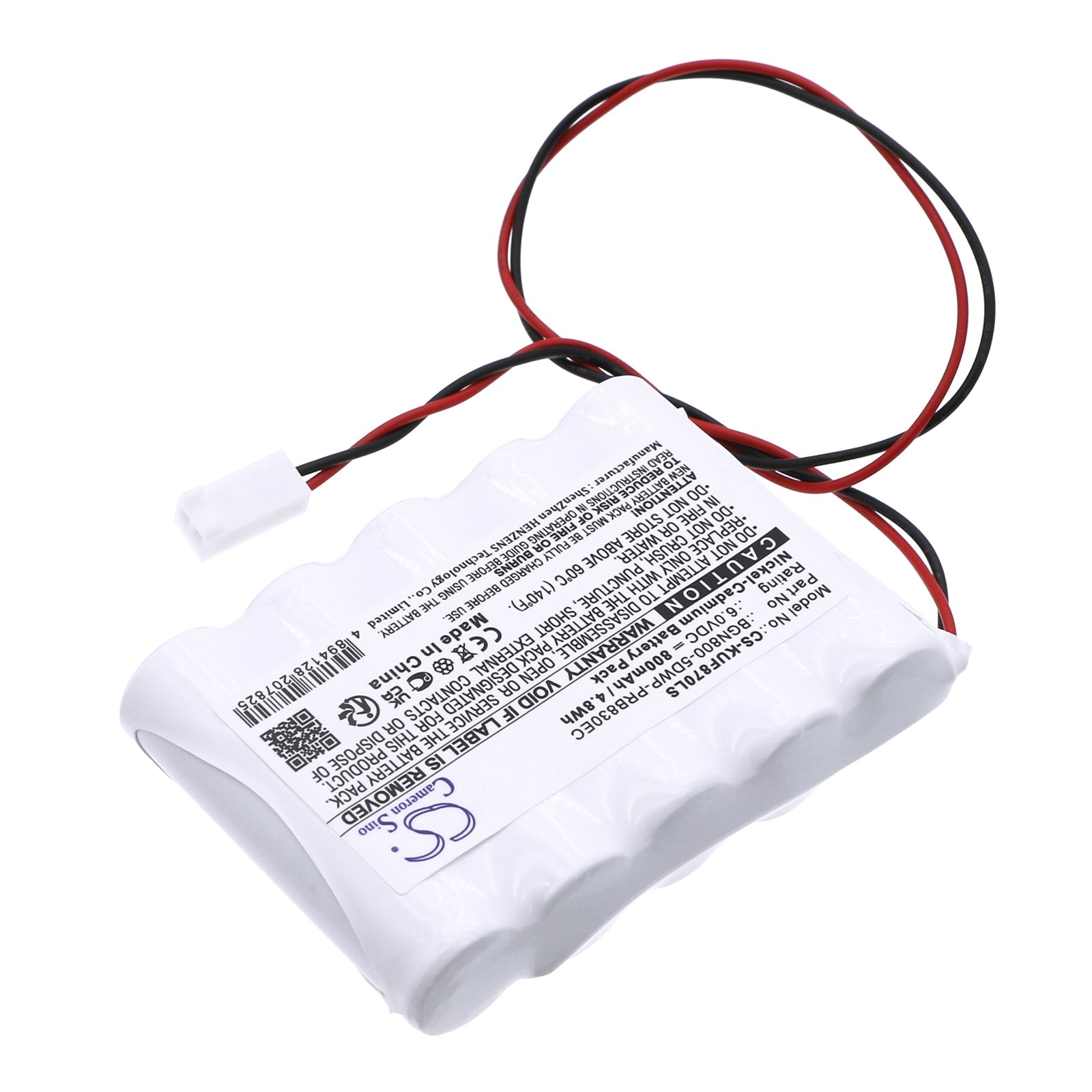 Ni-CD, Emergency Lighting Battery fits Kaufel 001870, 11110, 6.0V, 800mAh Emergency Lighting Cameron Sino Technology Limited