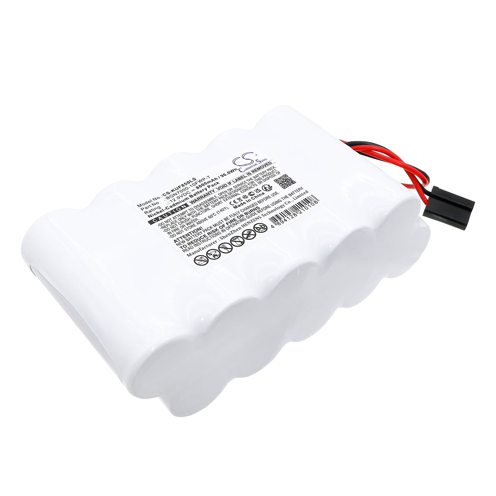 Ni-CD, Emergency Lighting Battery fits Kaufel 850.0011, 850-0011, 12.0V, 8000mAh Emergency Lighting Cameron Sino Technology Limited