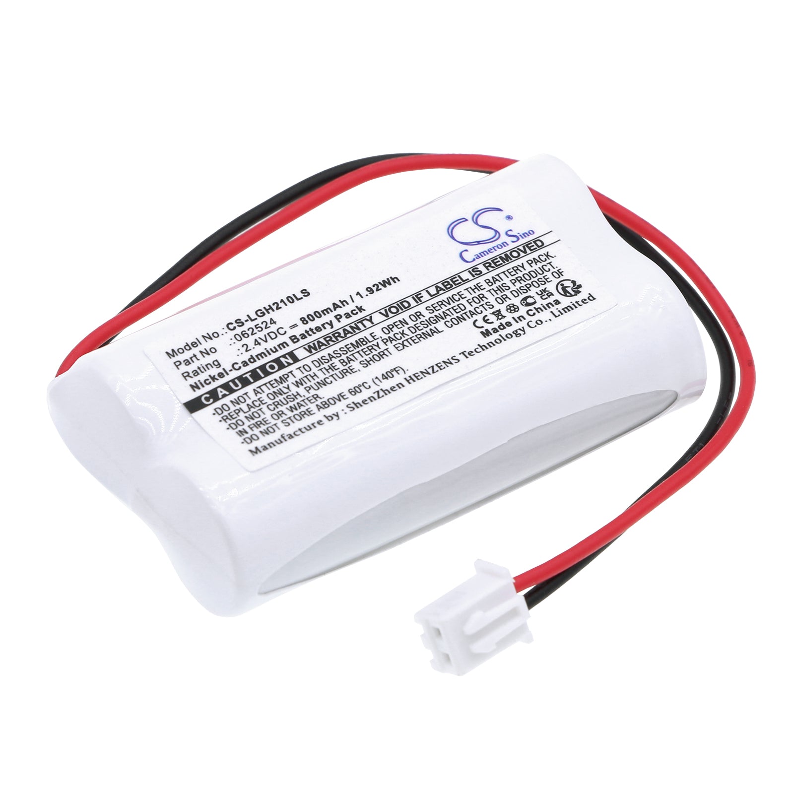 Ni-CD, Emergency Lighting Battery fits Legrand 0 610 87, 61087, 2.4V, 800mAh Emergency Lighting Cameron Sino Technology Limited